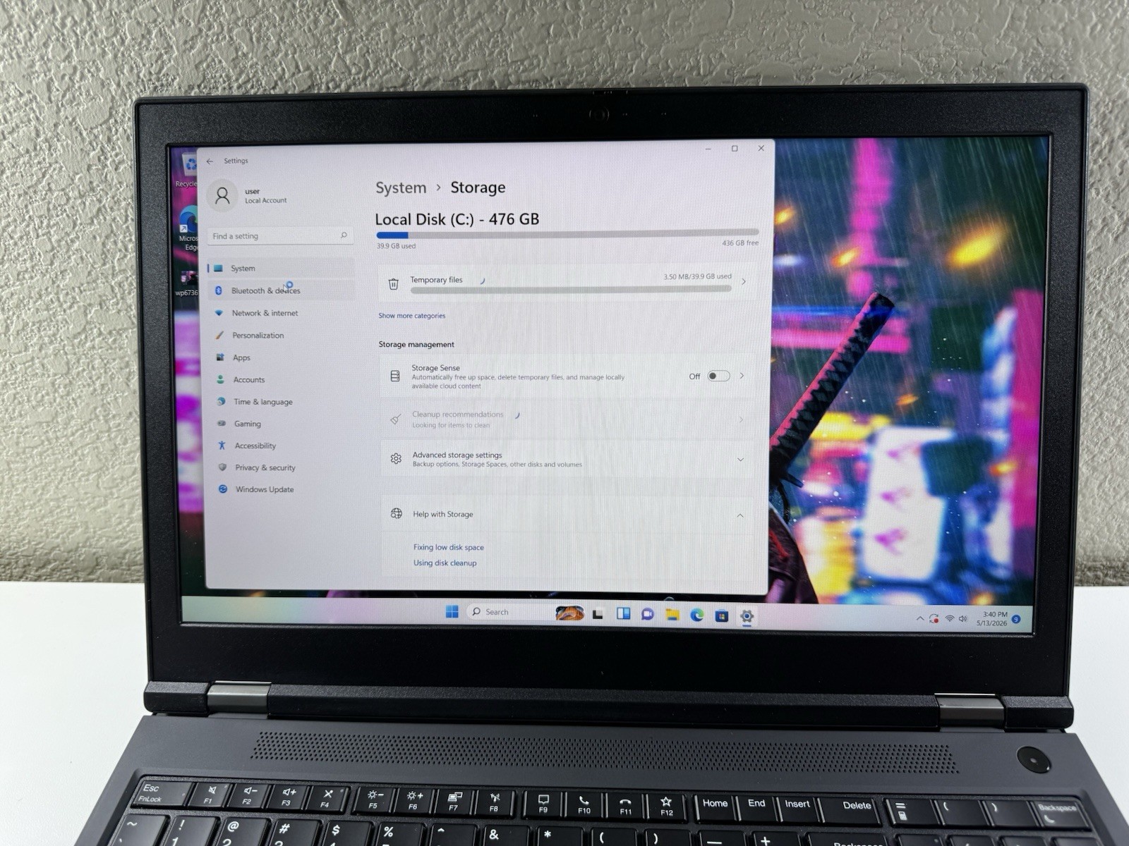 LENOVO THINKPAD P15 GEN 1 I7-10850H 512GB 8GB WIN 11 NVIDIA T1000 NO BATTERY