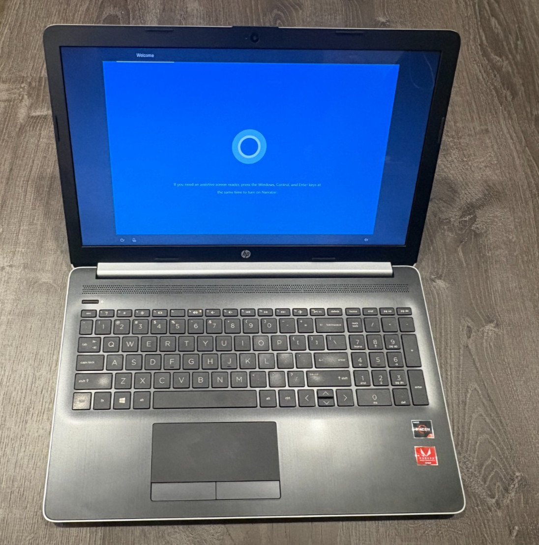 HP Notebook (15-DB0005DX) 15.6” , AMD Ryzen 5 2500U – Working