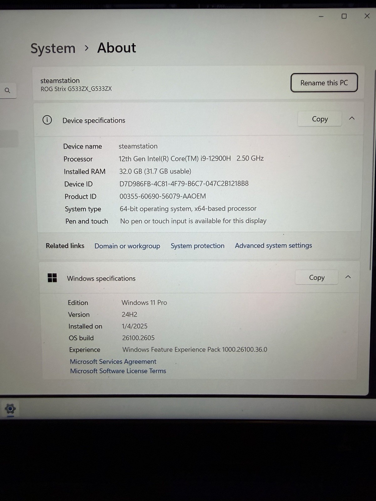 Rog Strix G533zx-xs96 15.6 Inch Gaming Laptop 240hz 32gb/ 3080ti