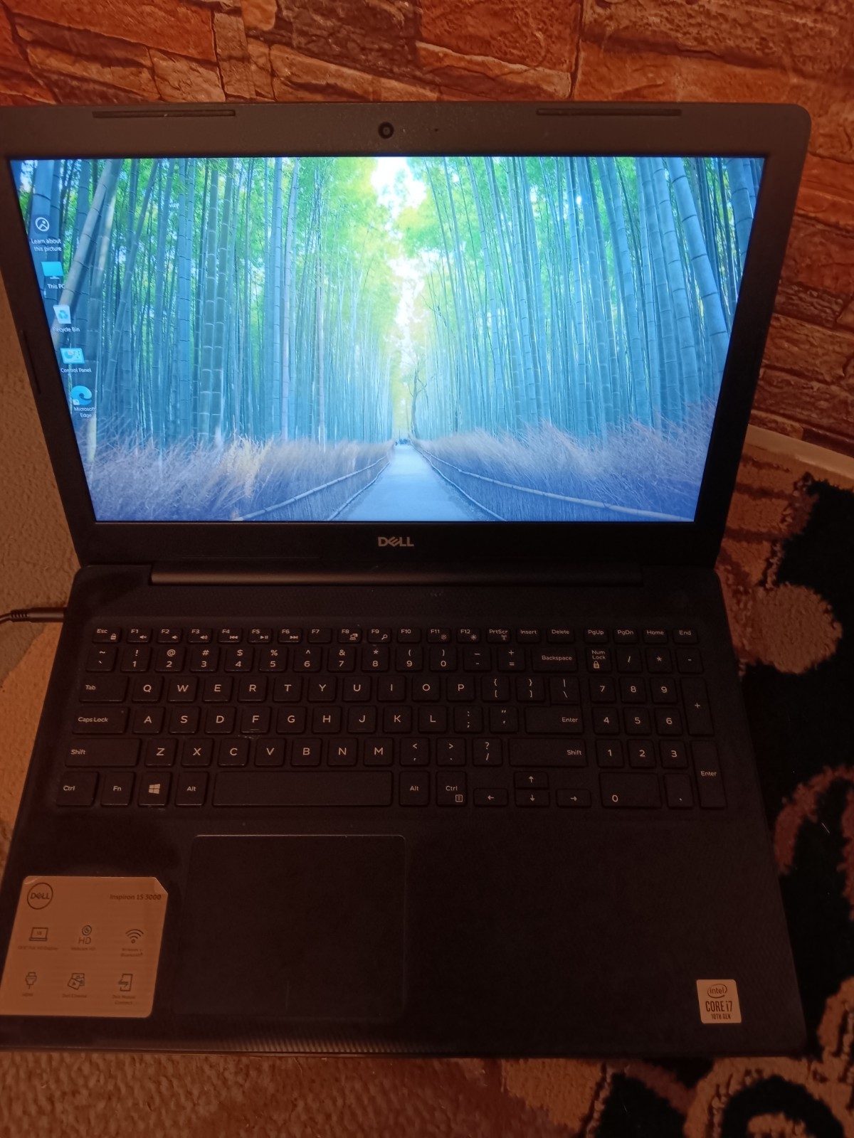 Dell Inspiron 3590 15.6″ Laptop Intel Core i7 10th Gen 12GB RAM 160GB HDD black
