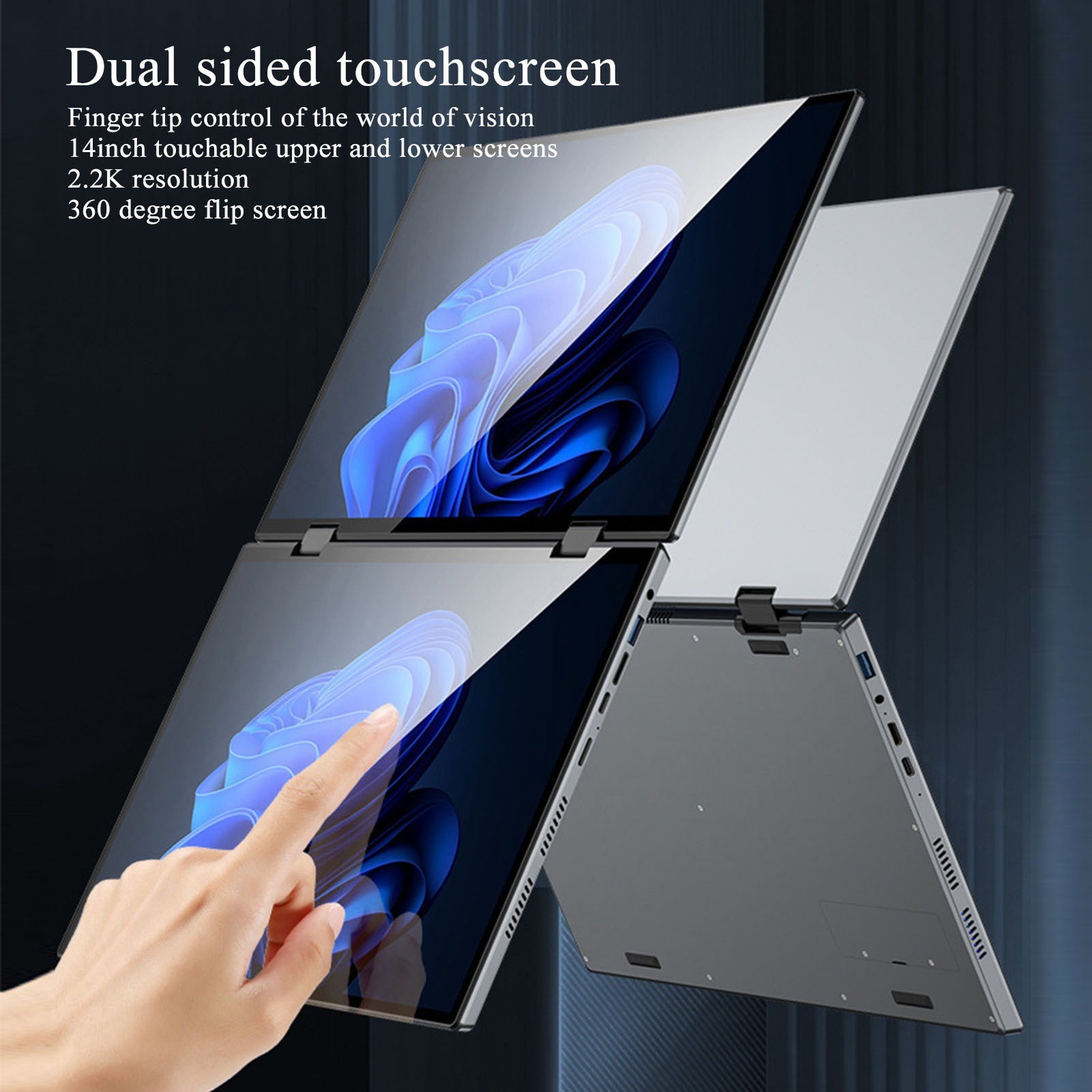 1 Dual Touchscreen Laptop Powerful 16G DDR4 For Business Use