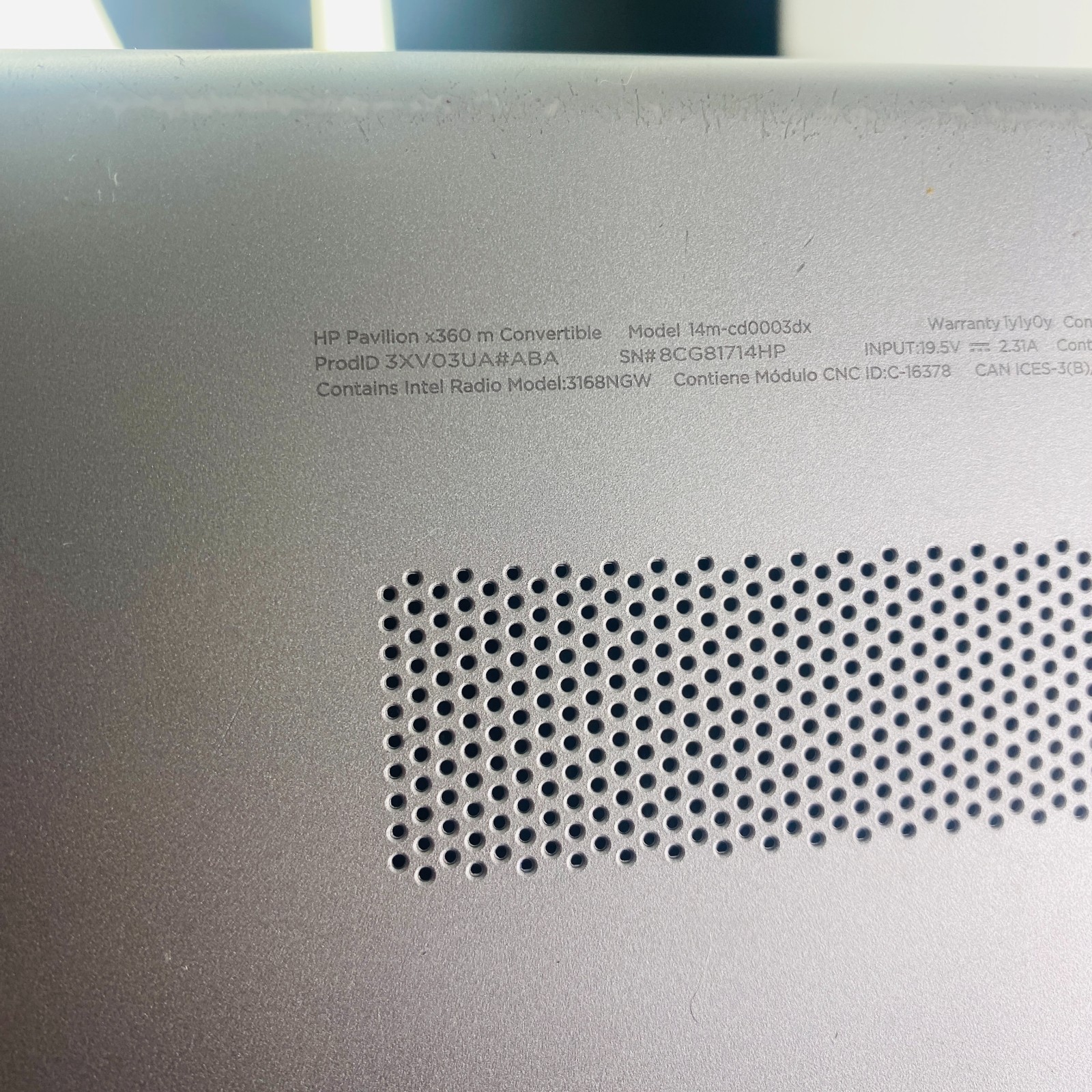 Cracked HP Pavillion x360 14m-cd0003dx i5-8250U@1.6GHz 8GB 128GB SSD NO Charger