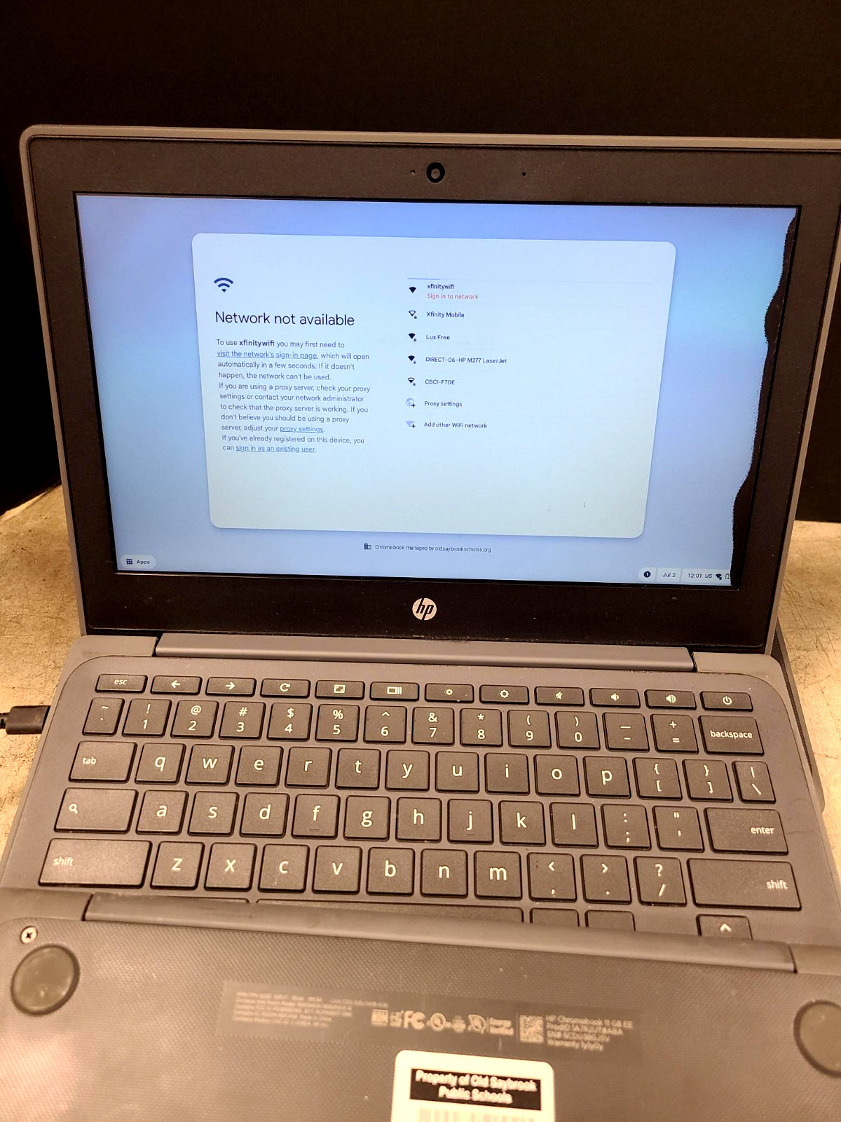 Lot of 9 HP Chromebook 11A G8 EE No Chargers 4GB untested for parts