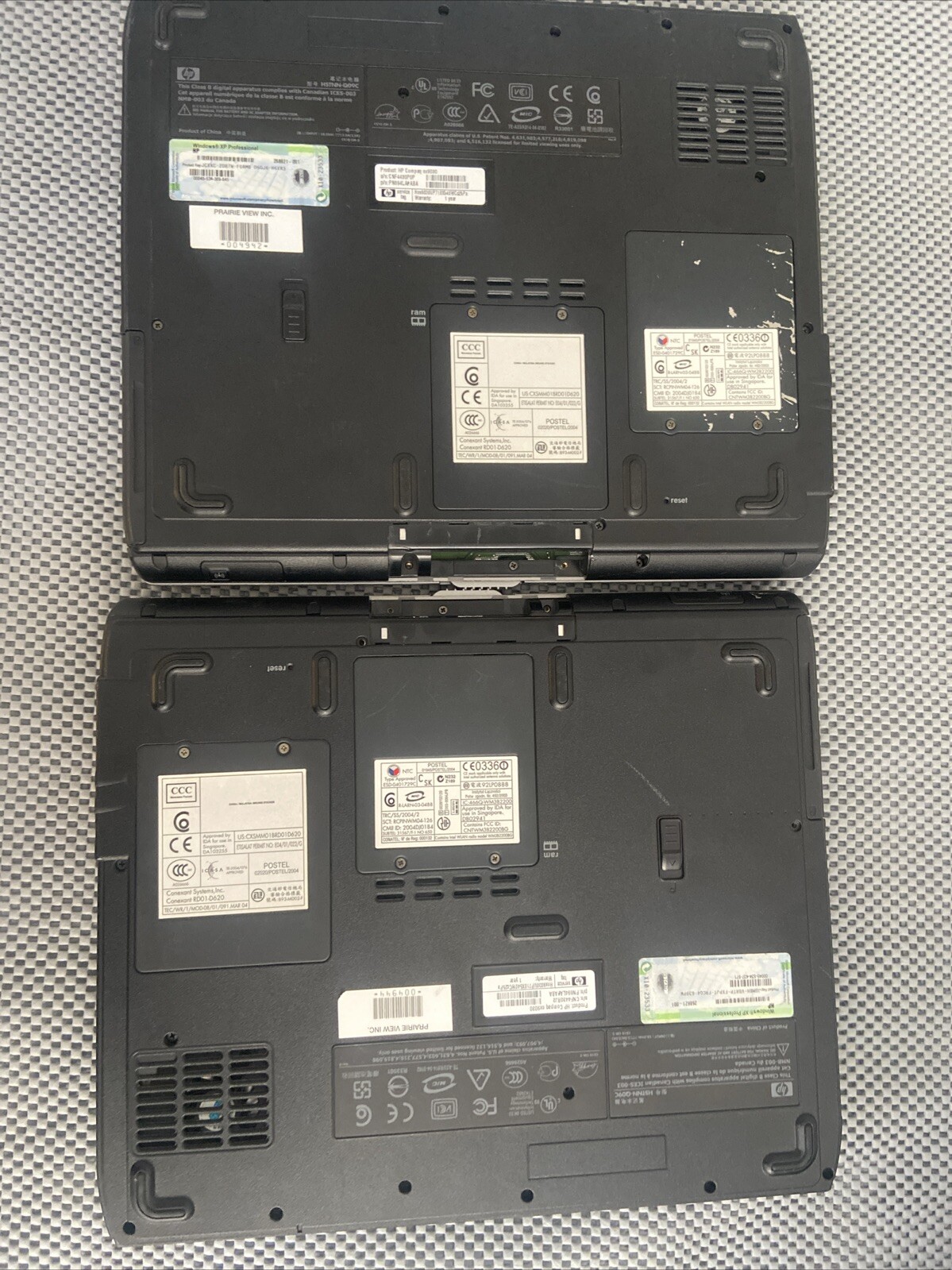 HP Compaq nx9030 Retro XP Laptop FOR PARTS NO DRIVE OR COVER, NO CHARGE