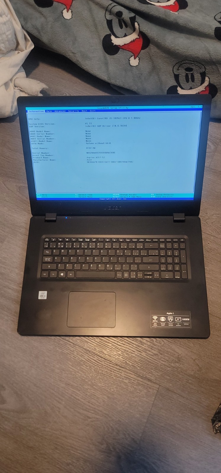 Acer Aspire 3 Thin Light 17.3″ HD+ Laptop , 10th Gen i5-10210U,8GB RAM 161025B