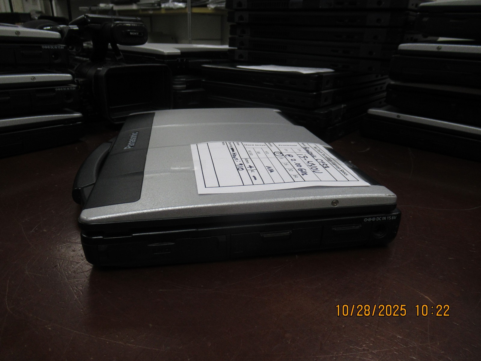 Panasonic Toughbook CF-53 i5 4310U 2.00GHz 4GB Laptop [NO HDD/AC/OS] Hours: 910