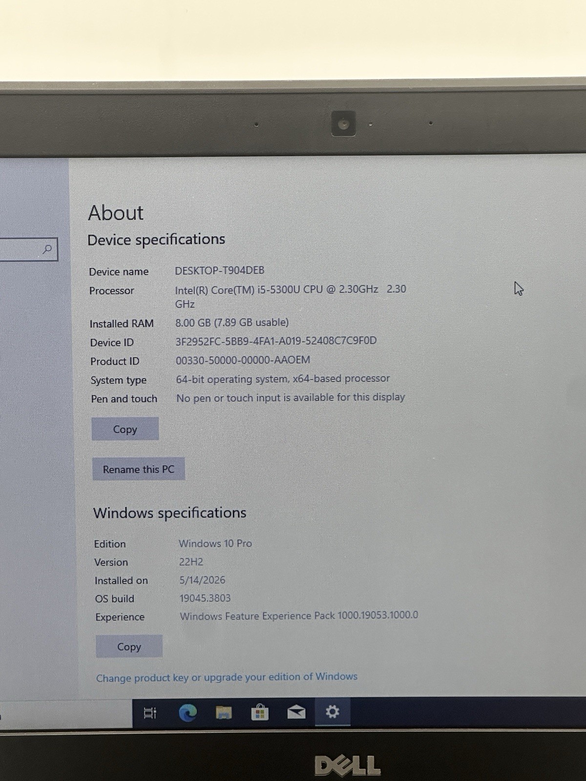 Dell Latitude E7450 14″ – Core i5, 8GB RAM, 256GB SSD,