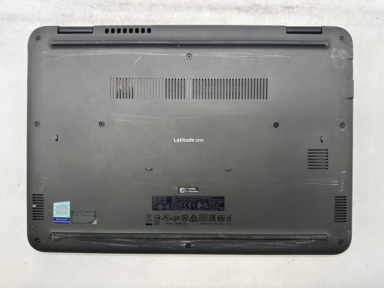 Dell Latitude 3310, i5-8265U CPU, @ 1.60GHz, 8GB RAM, 256GB NVMe-No OS/Adapter