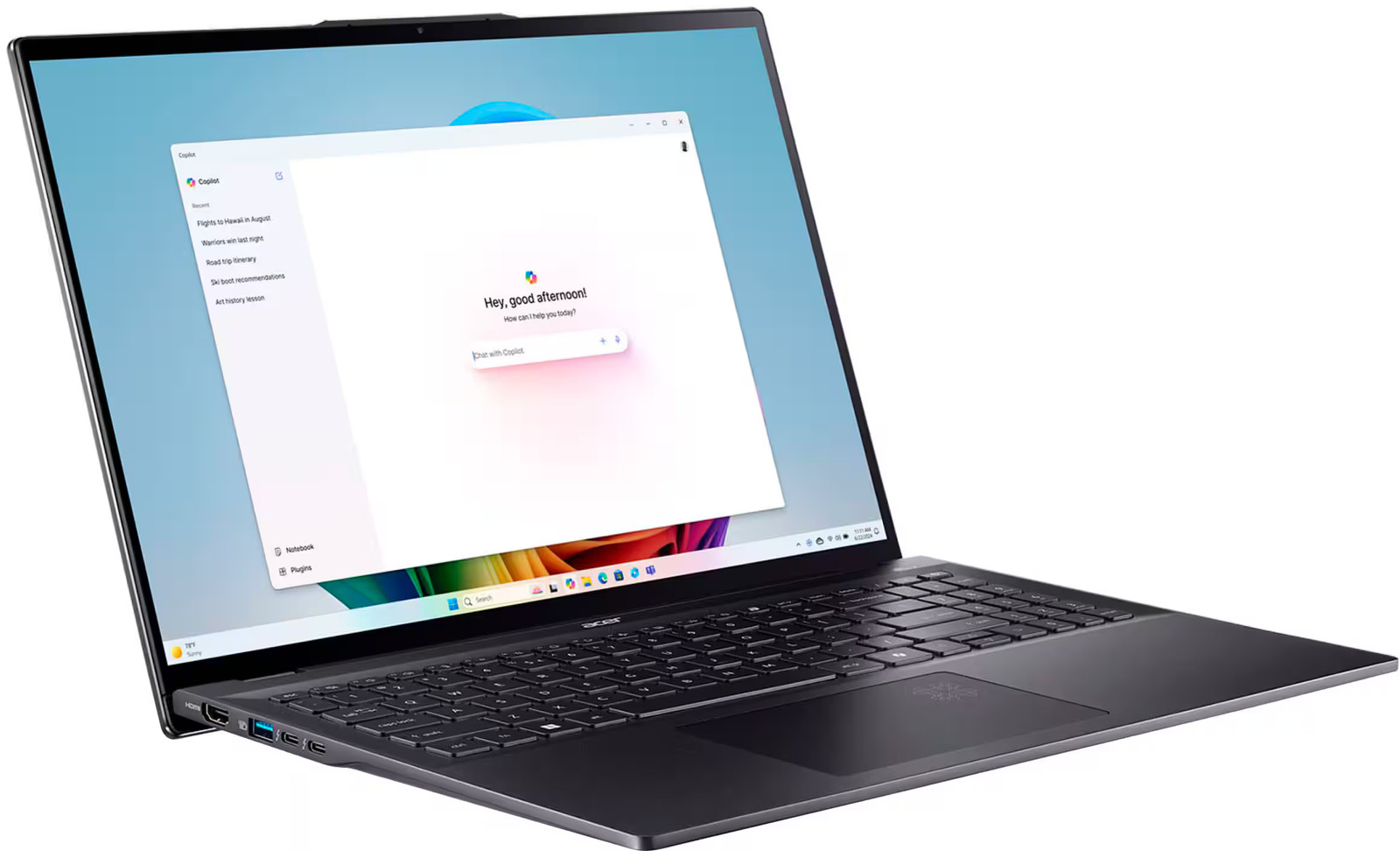 Acer – Swift 16 AI – 16″ 3K OLED Touch Laptop – Copilot+ PC Intel Core Ultr…