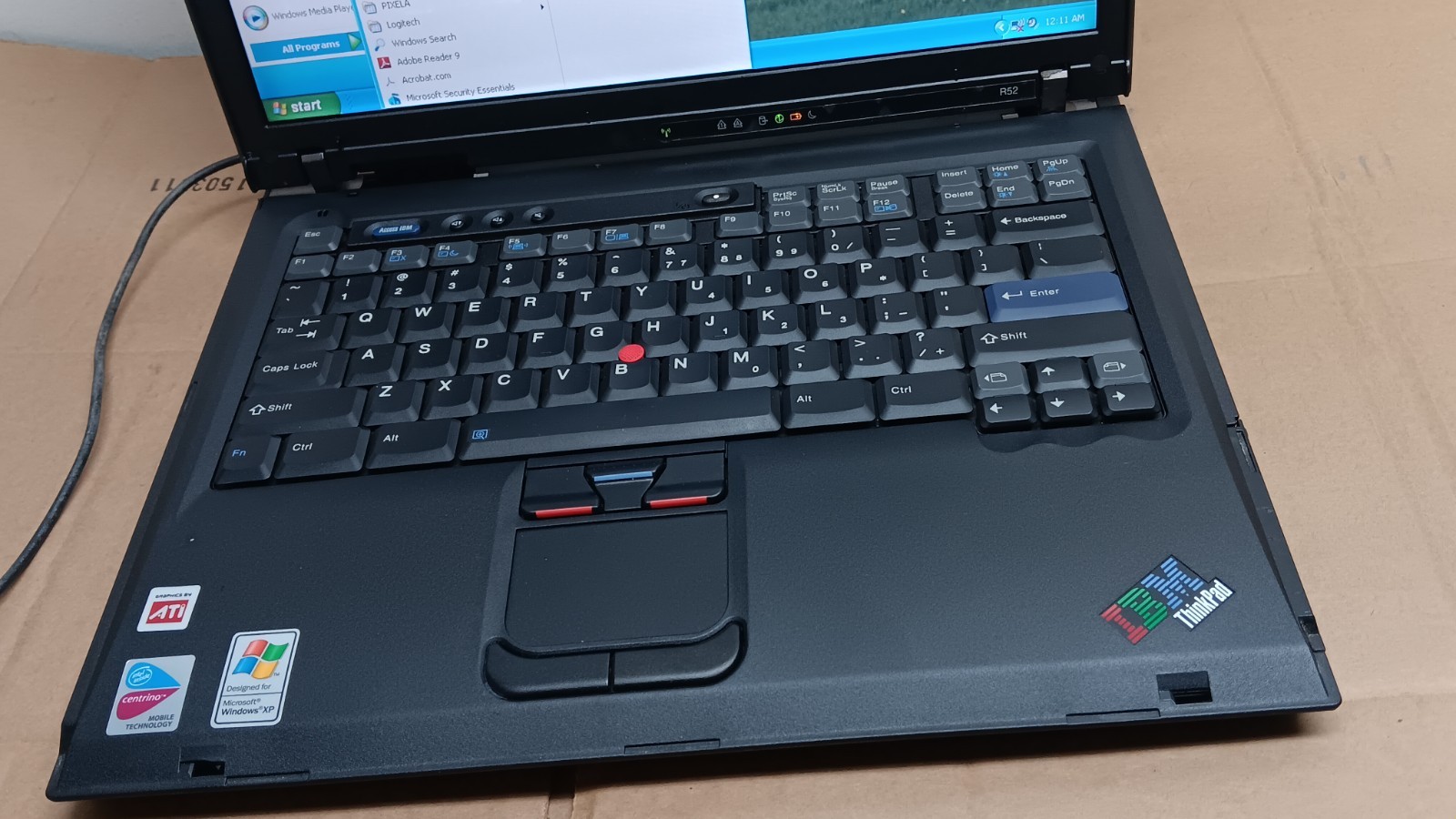 Retro Loaded IBM Thinkpad R52 Gaming Laptop 1.73 GHz 2 GB Ram Windows XP Hme SP3