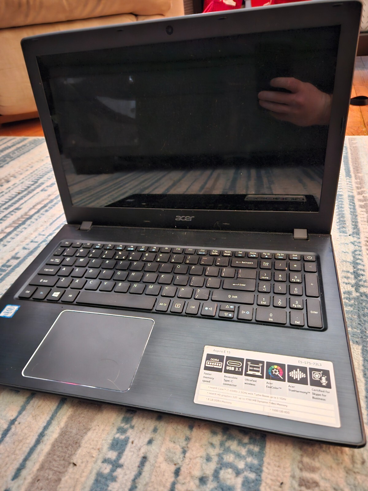 Acer Aspire E 15 Laptop Intel Core i7-6500U, 250GB SSD, 16 GB DDR4 Ram (3200MHz)