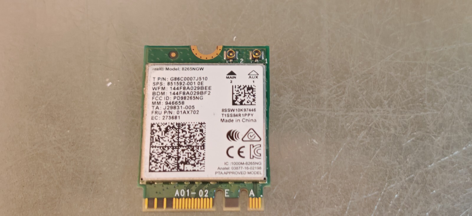 LENOVO THINKPAD L460 L450 L480 L490 T480 DUAL BAND WIFI CARD COMBO