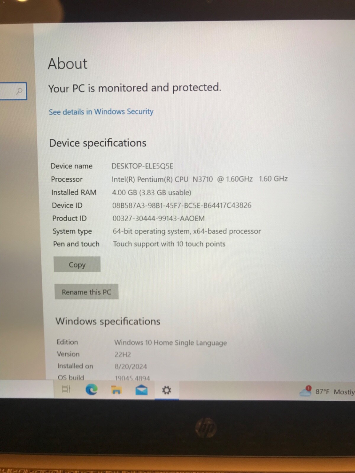 HP Pavilion x360 14” (256GB SSD Intel Core i5-1135G7 4.2GHz 8GB) 14-DW1010WM…