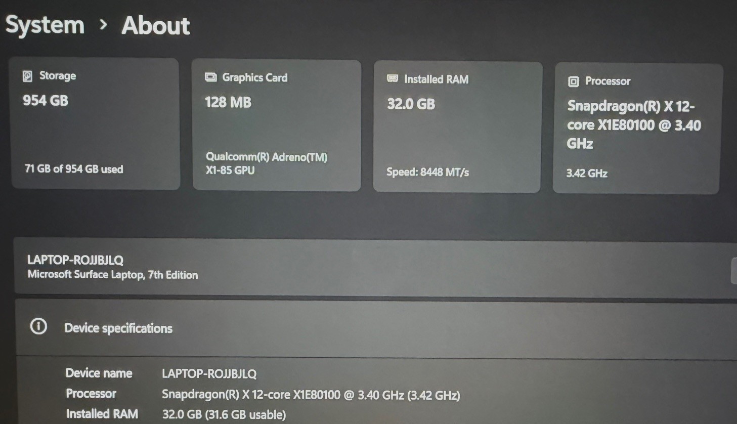 Microsoft Surface Laptop 7 50th Anniversary 1 of 50 32GB 1TB RARE