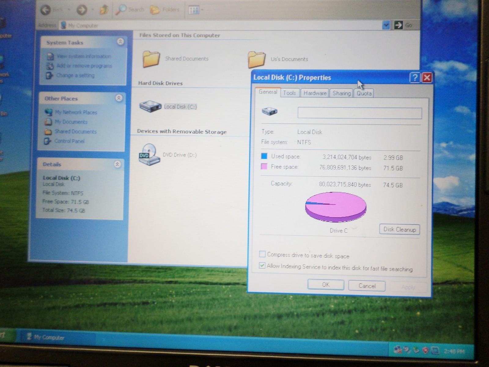 Dell D520 (1.66GHz/1GB/80GB/DVDROM) XGA, SERIAL Port, WINDOWS XP Pro