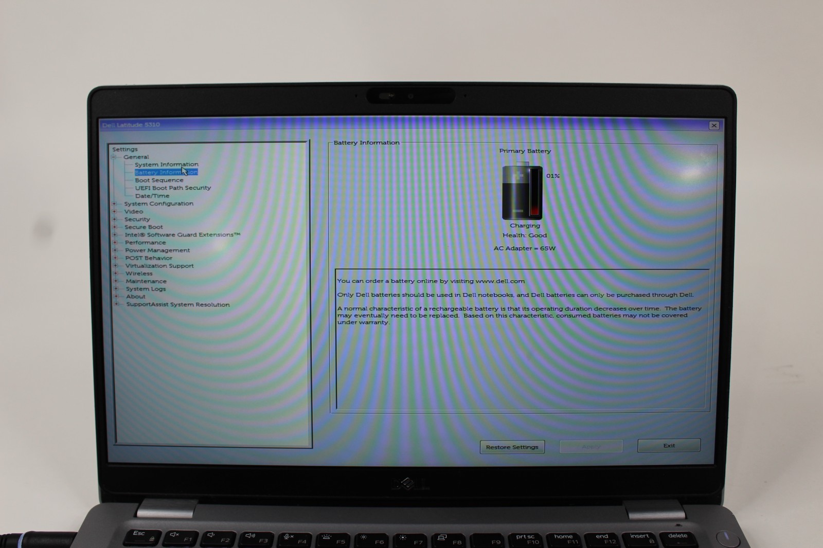 Dell Latitude 5310 | i5-10210U@1.60Ghz | 8GB RAM | No OS/HDD/Charger | D Condit