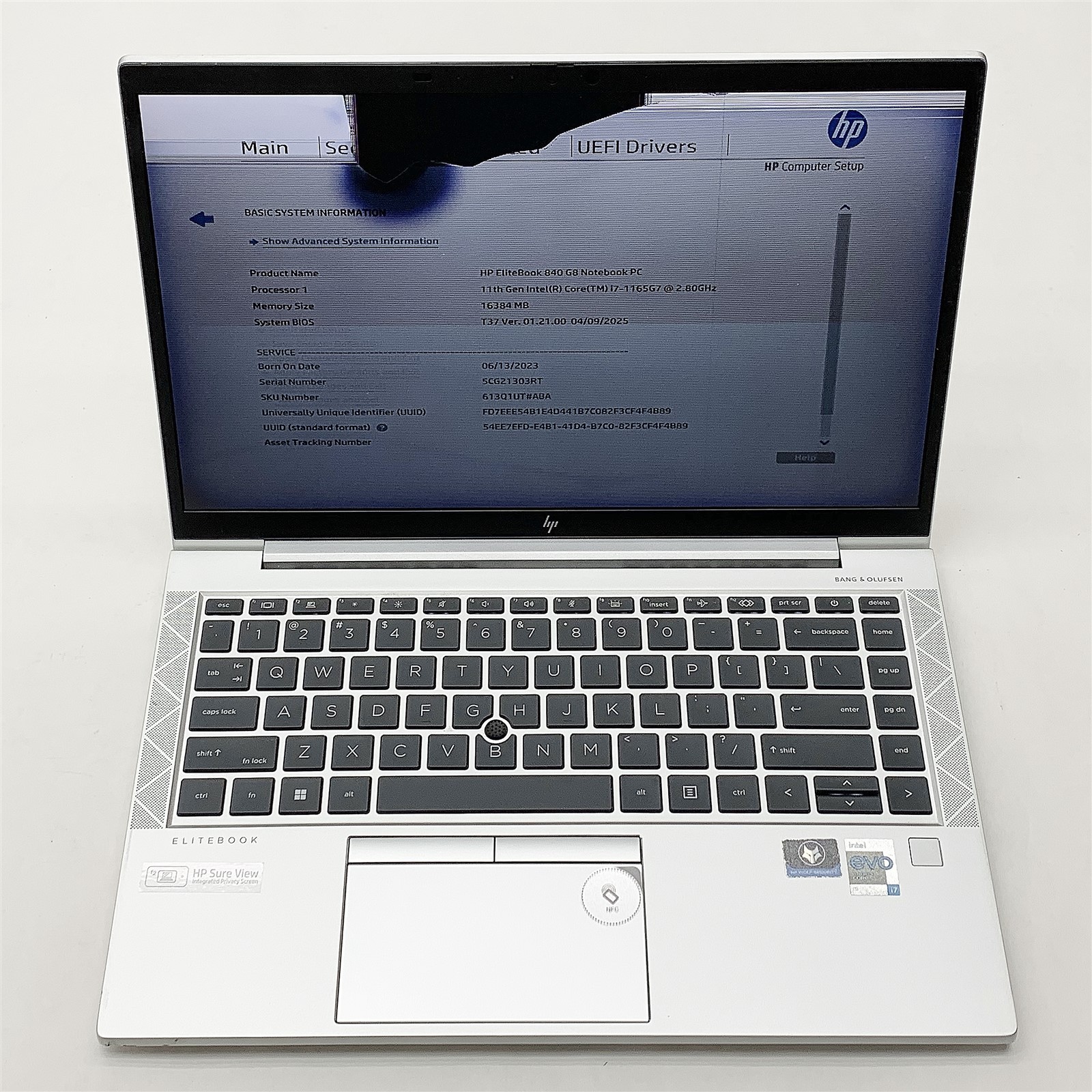 HP EliteBook 840 G8 Laptop Intel Core i7 1165G7 2.8GHZ 14″ 16GB RAM NO HDD Parts