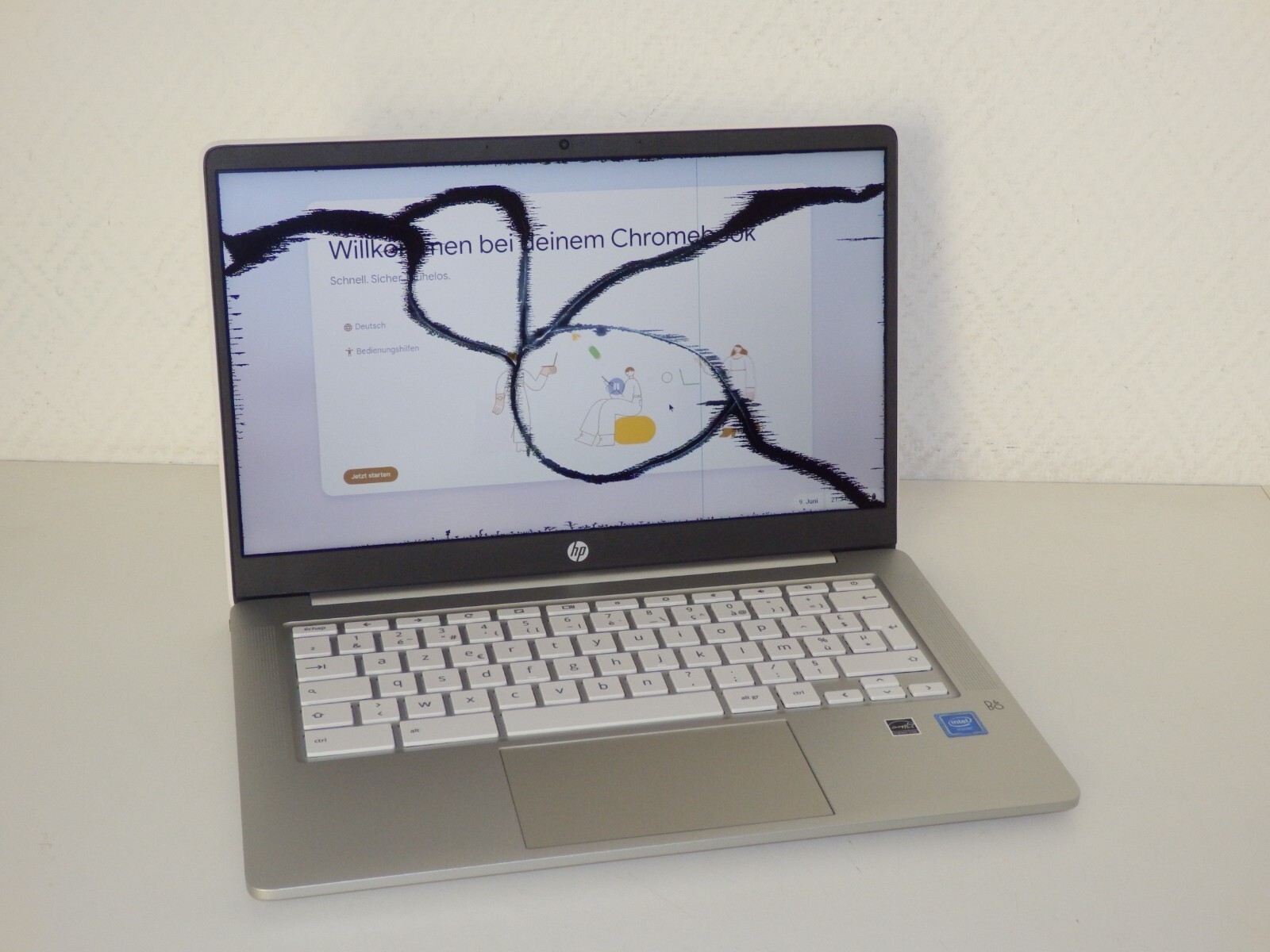 HP ChromeBook 14a-na0005sf – Intel N4120, 8GB Ram 128GB EMMc, 14″ inch HD Faulty