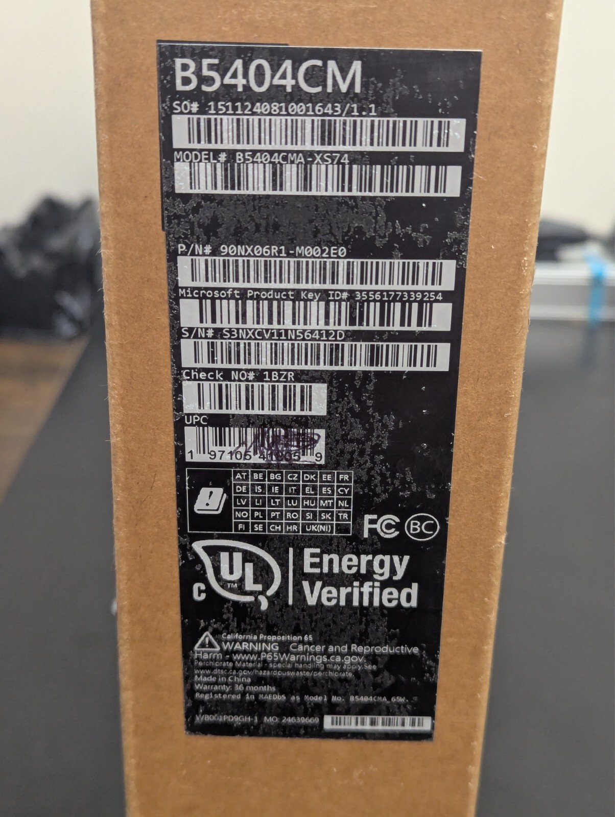 Asus ExpertBook 14 WQXGA Intel U7-155H 16GB Ram 512GB SSD Warranty B5404CMA-XS74