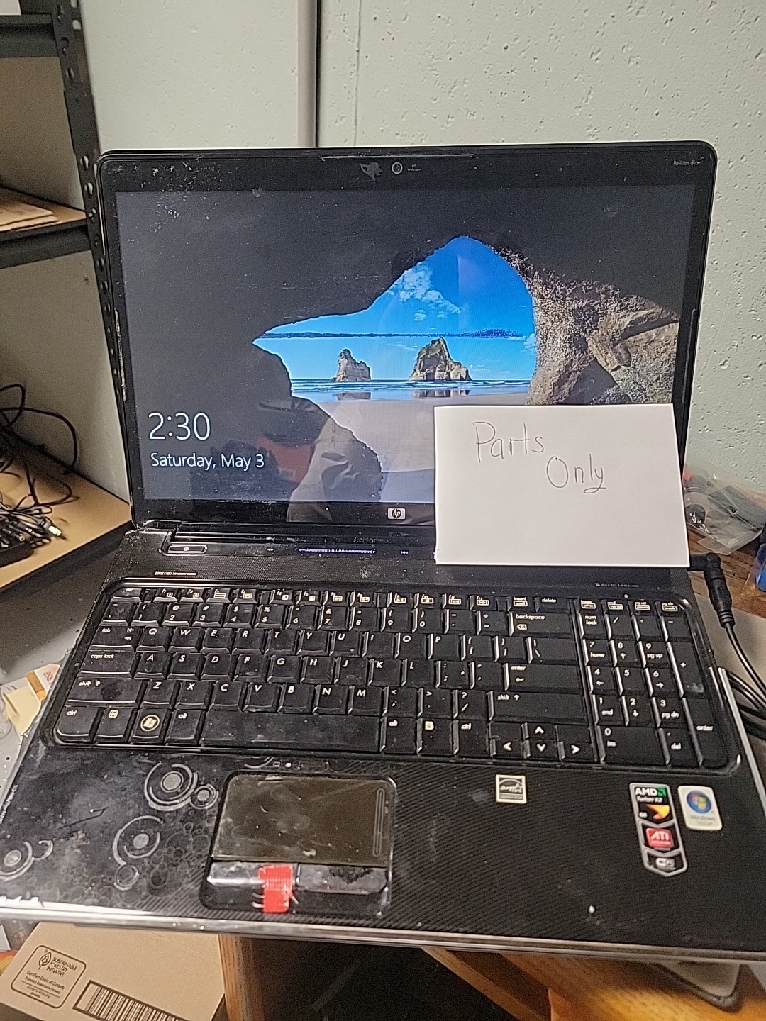 (For Parts) Working (Mostly) HP Pavillion Laptop Used Altec Lansing.