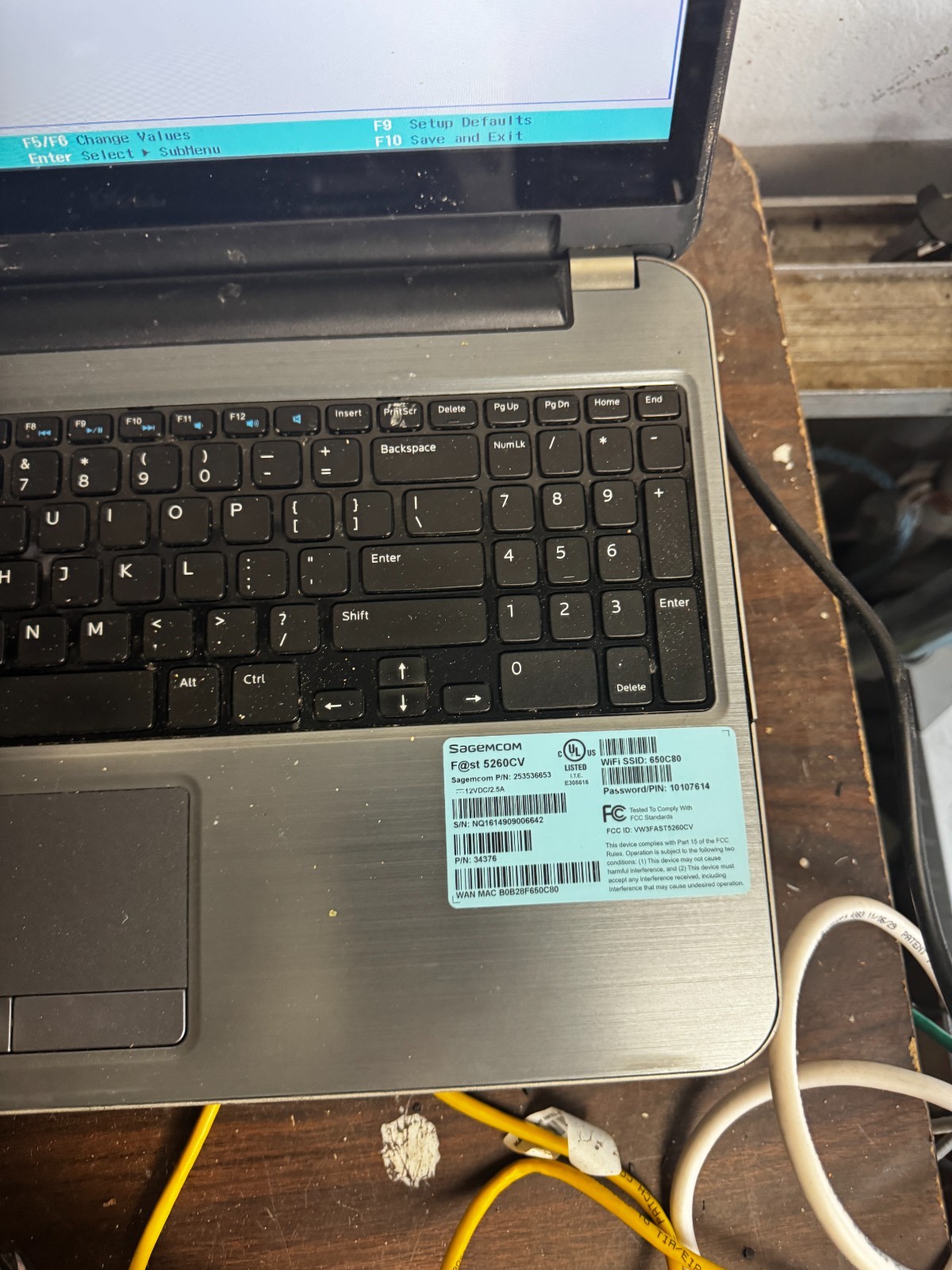Dell inspiron 5537 Core I7-4500 8GB RAM Laptop for Parts/Repair #6312