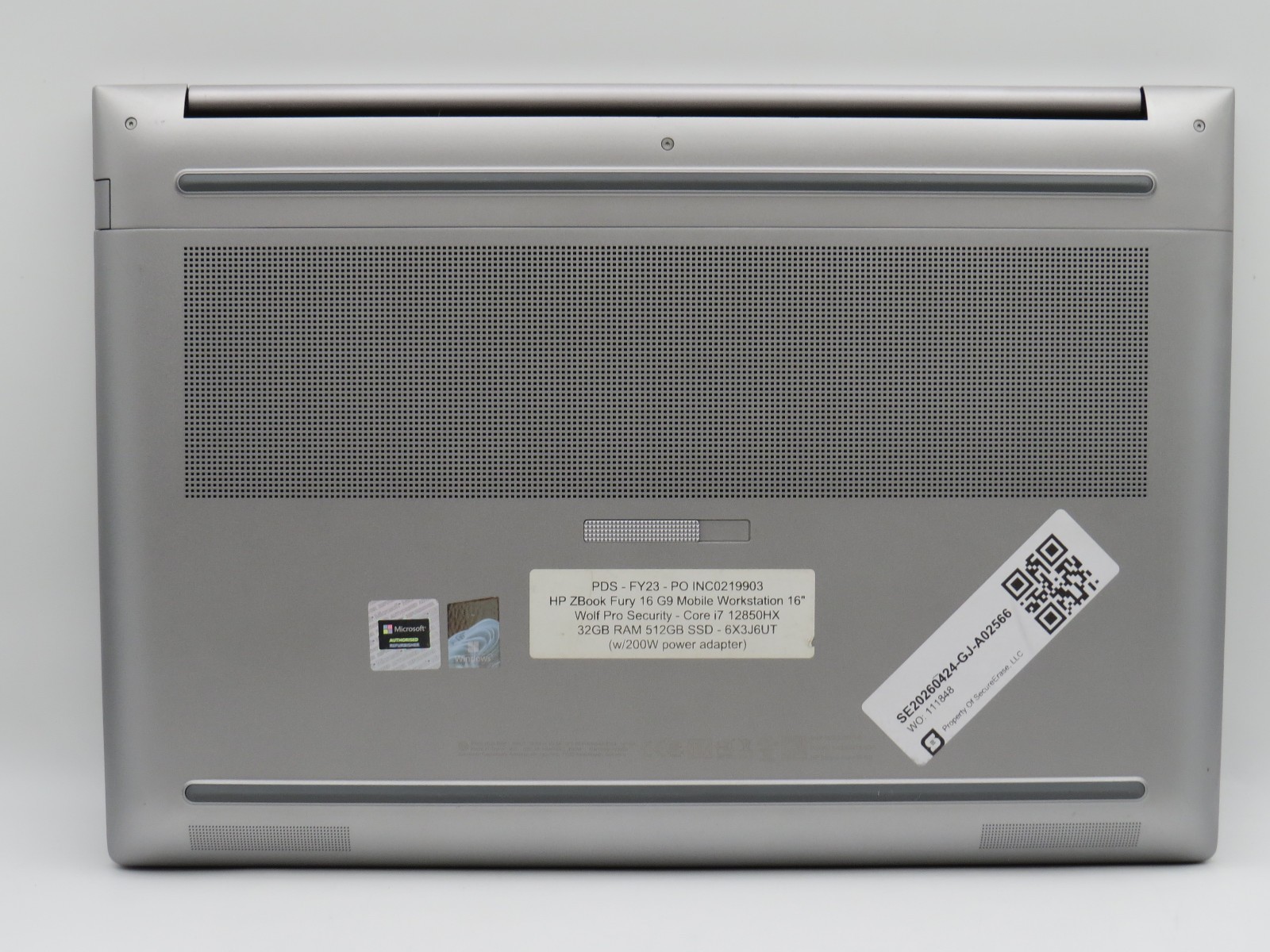 HP ZBook Fury G9 | I7-12850HX | 32GB DDR5 | 1TB m2 NVME | RTX A2000 | Win 11 Pro