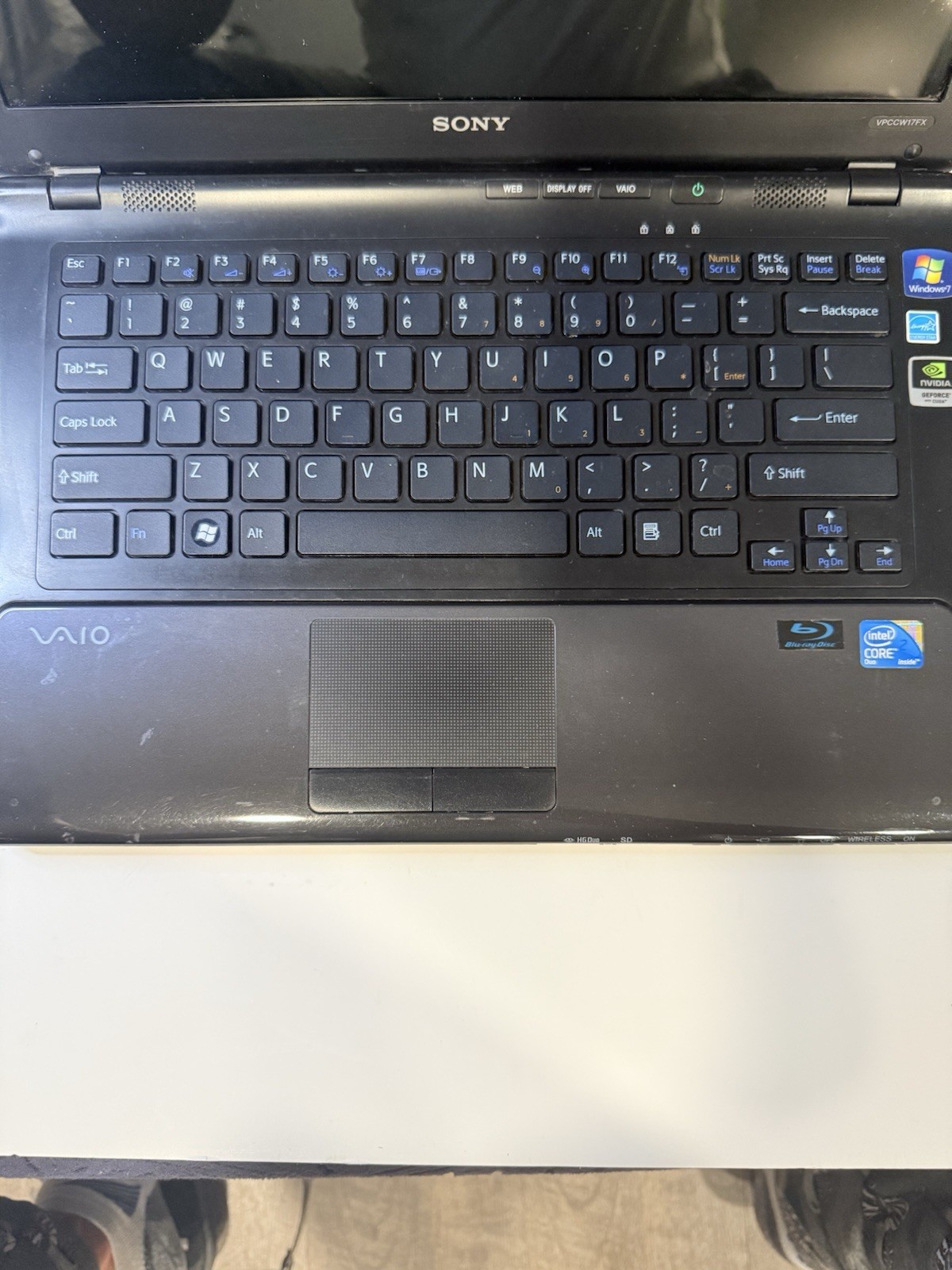 SONY VAIO PCG-61111L LAPTOP- 480GB HDD, 4GB RAM, INTEL T6600 2.20 GHz, WINDOWS 7