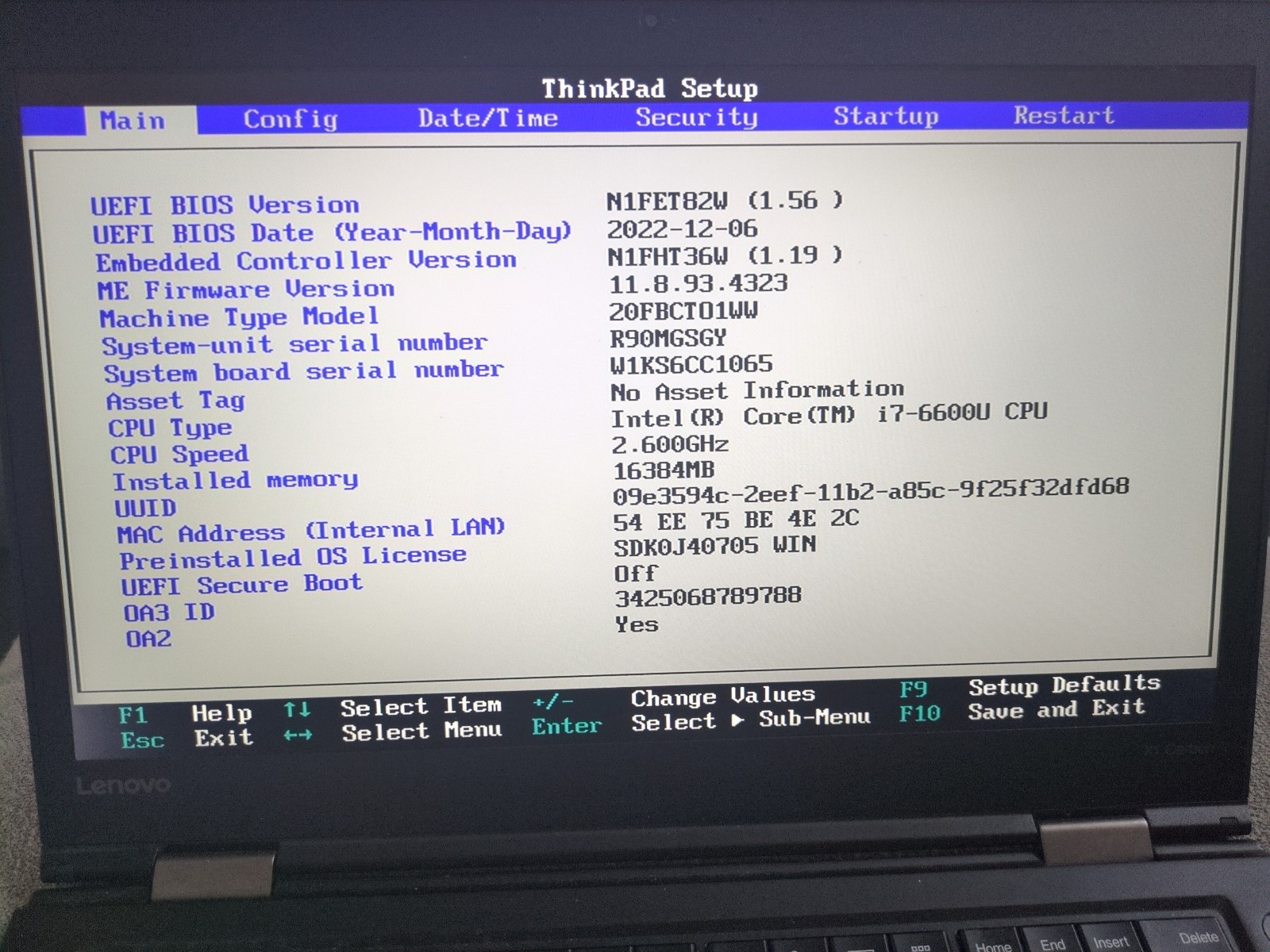 Lenovo ThinkPad X1 Carbon 4th Gen 14″ i7-6600U 16GB RAM 512GB NVMe SSD