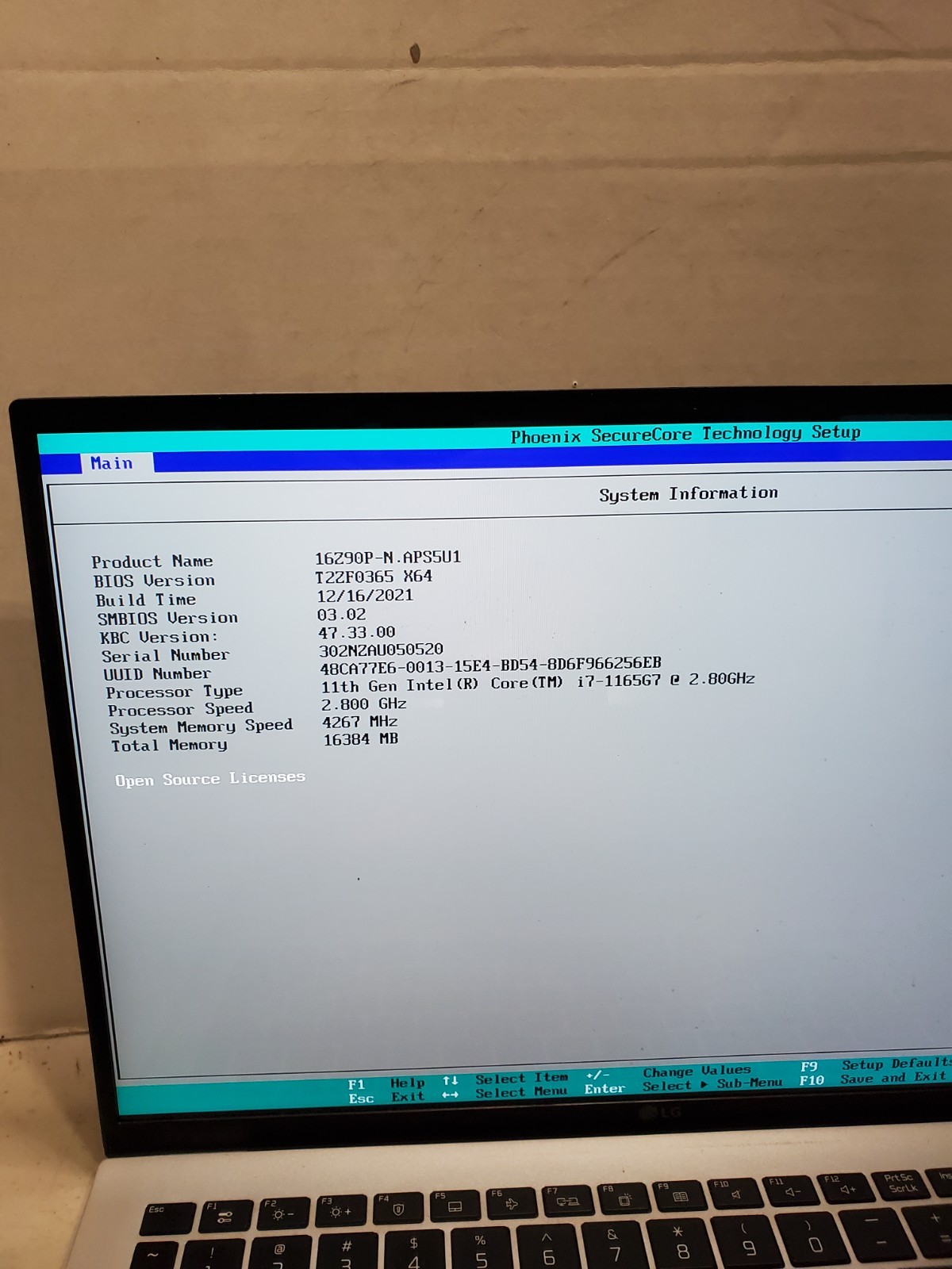 LG gram 16Z90P 15.9″ i7-1165G7 2.8GHz 16GB RAM No SSD/OS! #69