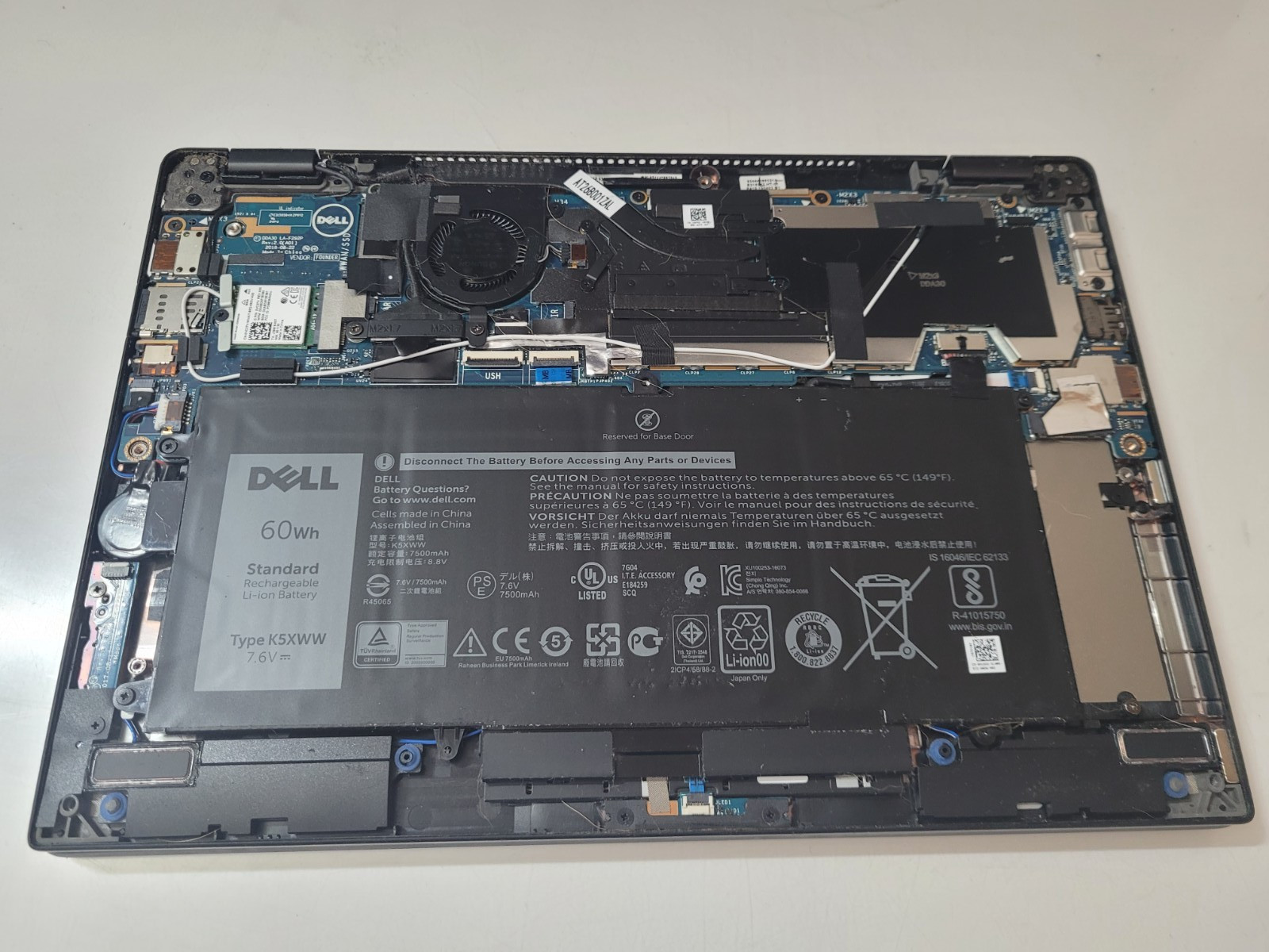 Dell Latitude 7390 Intel Core i5-8250U 1.6Ghz 8GB Ram No SSD 13.3″ Touch Laptop