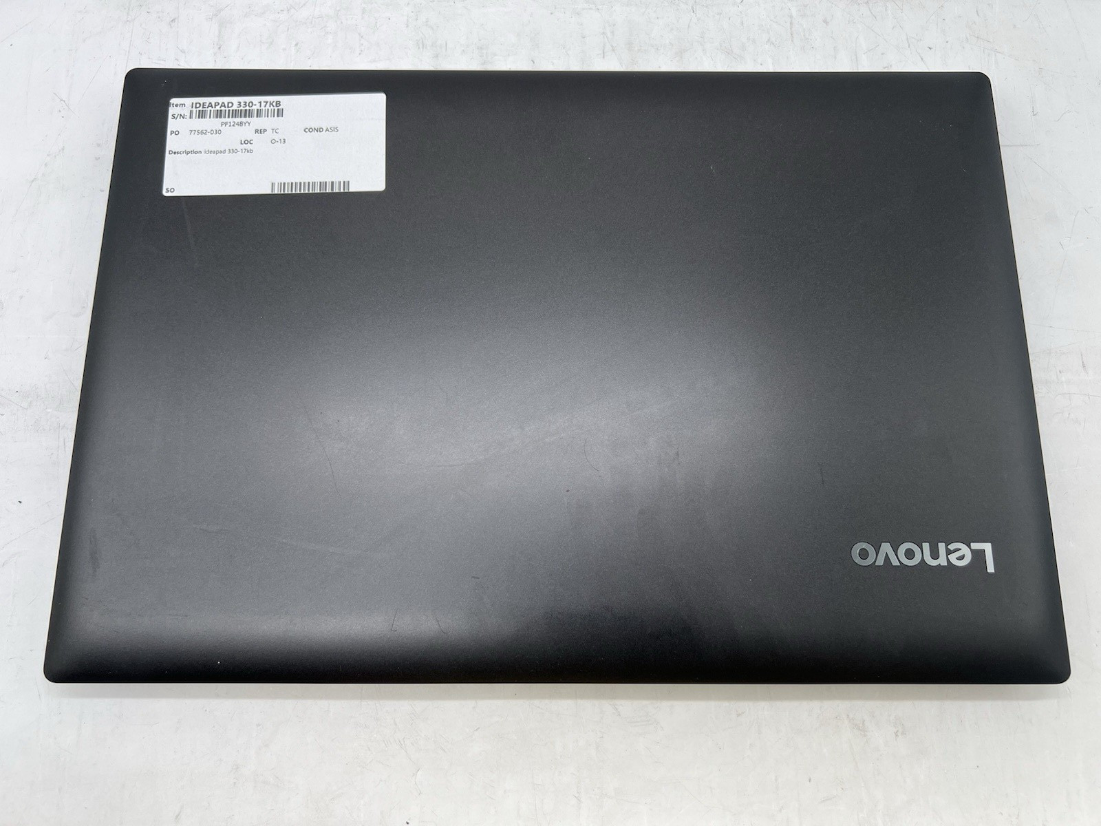Lenovo IDEAPAD 330-17KB, Core 5 8th, No RAM/HDD/Charger-AS IS