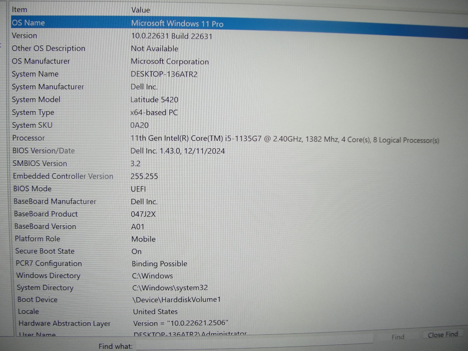 Dell Latitude 5420 14”FHD Intel Core i5-1135G7 2.4GHz 8GB 256GB SSD + Charger