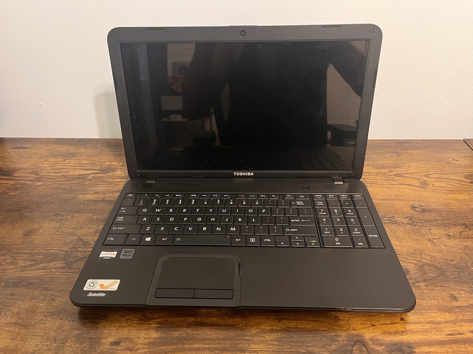 Toshiba Satellite C655D Laptop, Not Tested, Selling For Parts Or Scrap