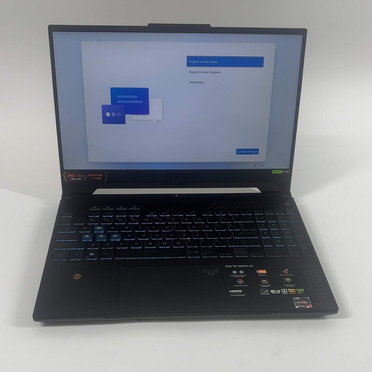 Asus TUF A15 FA507 15.6″ Ryzen 7 7435HS 3.1GHz 32GB RAM 1TB SSD GeForce RTX 4050