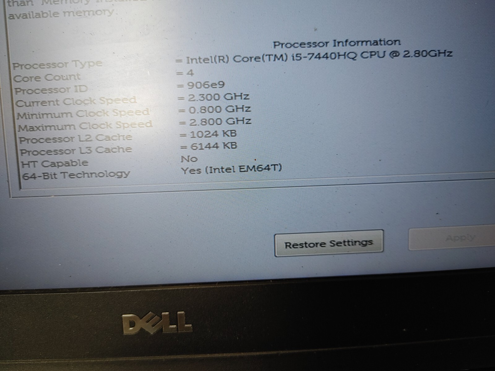 Dell Latitude 5480 Core i5-7440HQ@2.80GHz , NO RAM ,NO HD ( Selling Motherboard)