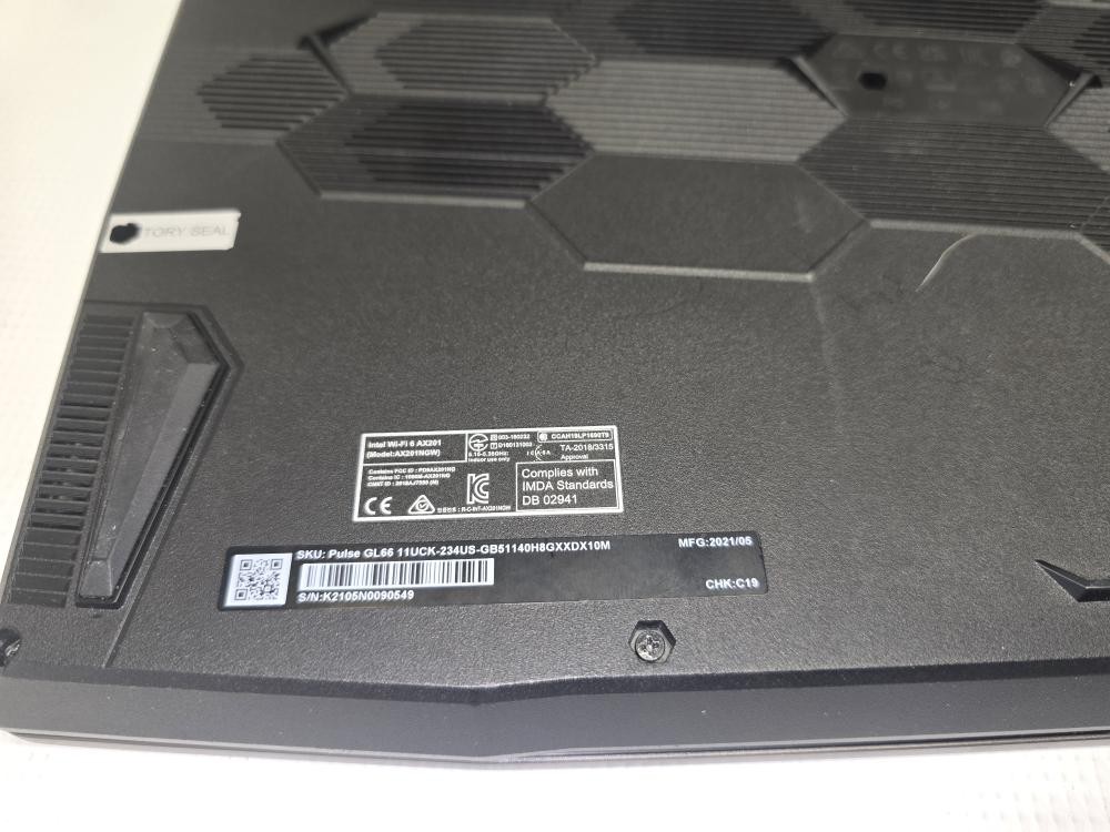 MSI COMPUTER PULSE GL66 11UCK (P31014843)