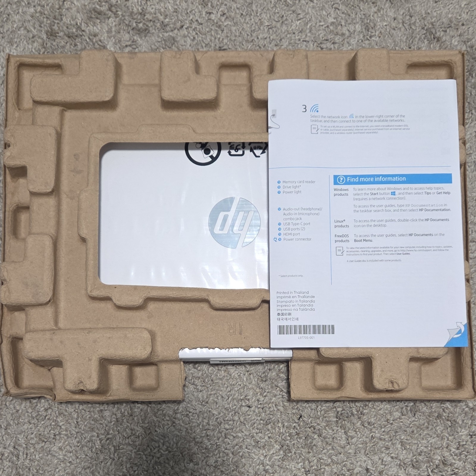HP Laptop 14-dq3000dx 14″ Intel Celeron N4500 4GB 64GB eMMC Win11 S Open For Pic