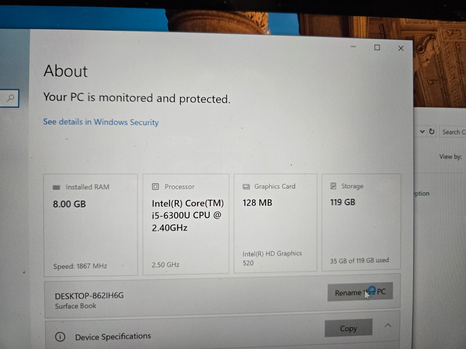Microsoft Surface Book 13.3″ Touch Laptop Core i5-6300U 8GB 128GB Win10 Nice One