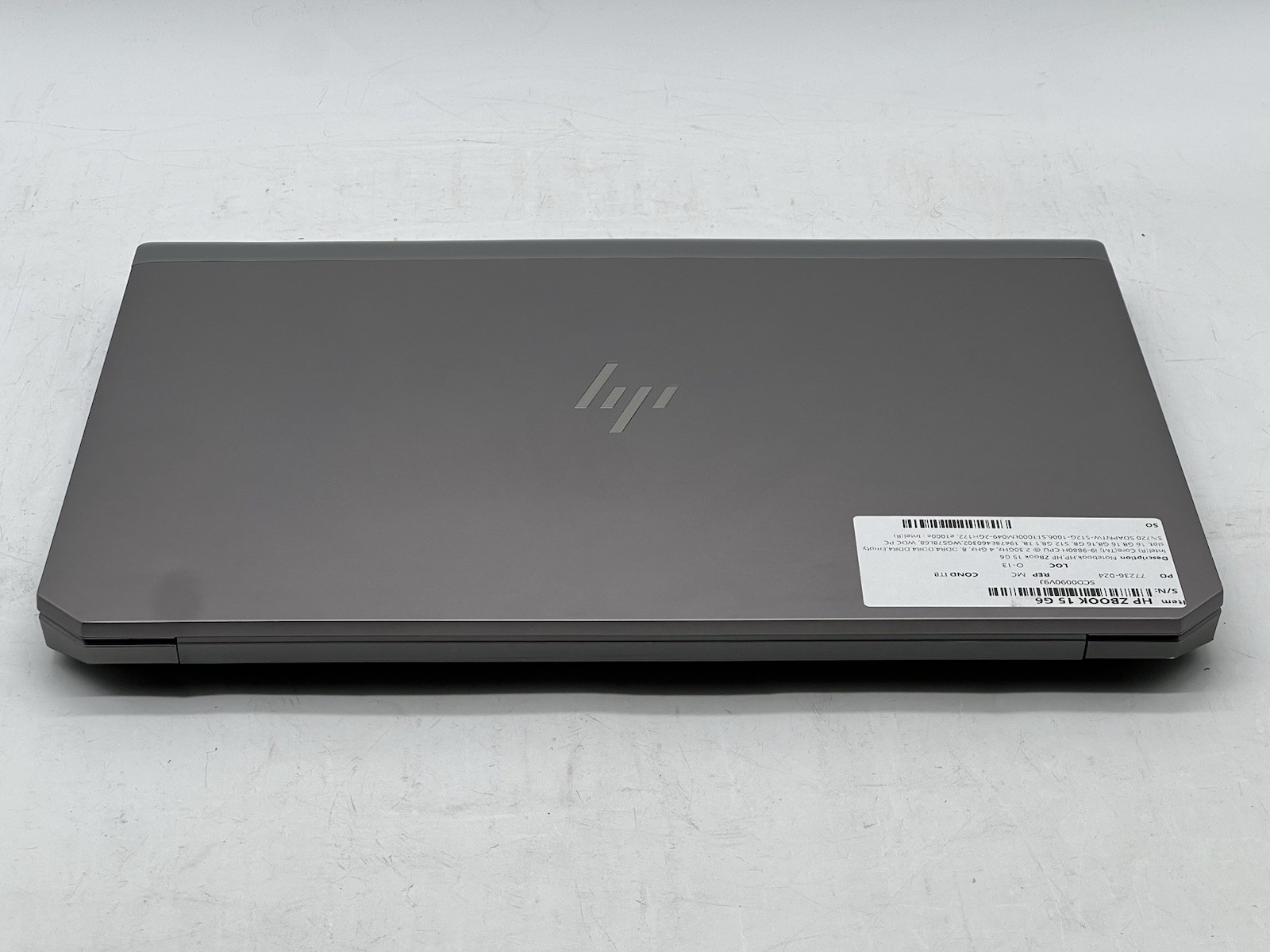 HP ZBook 15 G6, i9-9880H, @2.30GHz, 48GB RAM, 1TB HDD & 512GB NVMe-No OS/AC
