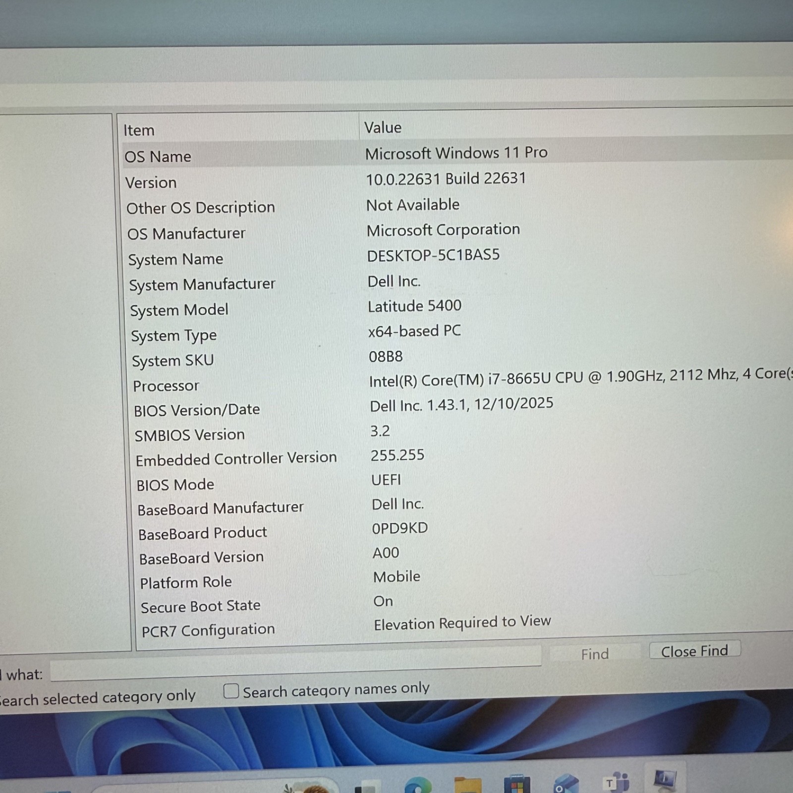 Dell Latitude 5400 i7-8665U 1.9GHz 32GB RAM 512GB Intel UHD Graphics 620 #H520