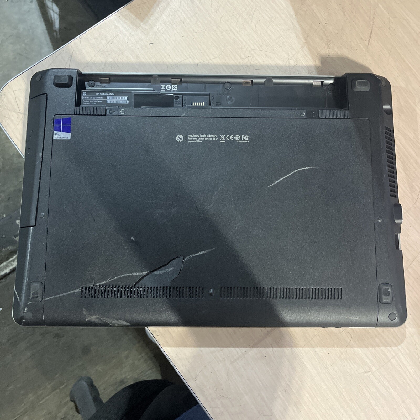 HP PROBOOK 4540S INTEL CORE I3-3110M 2.40GHZ 4GB RAM NO HD 5