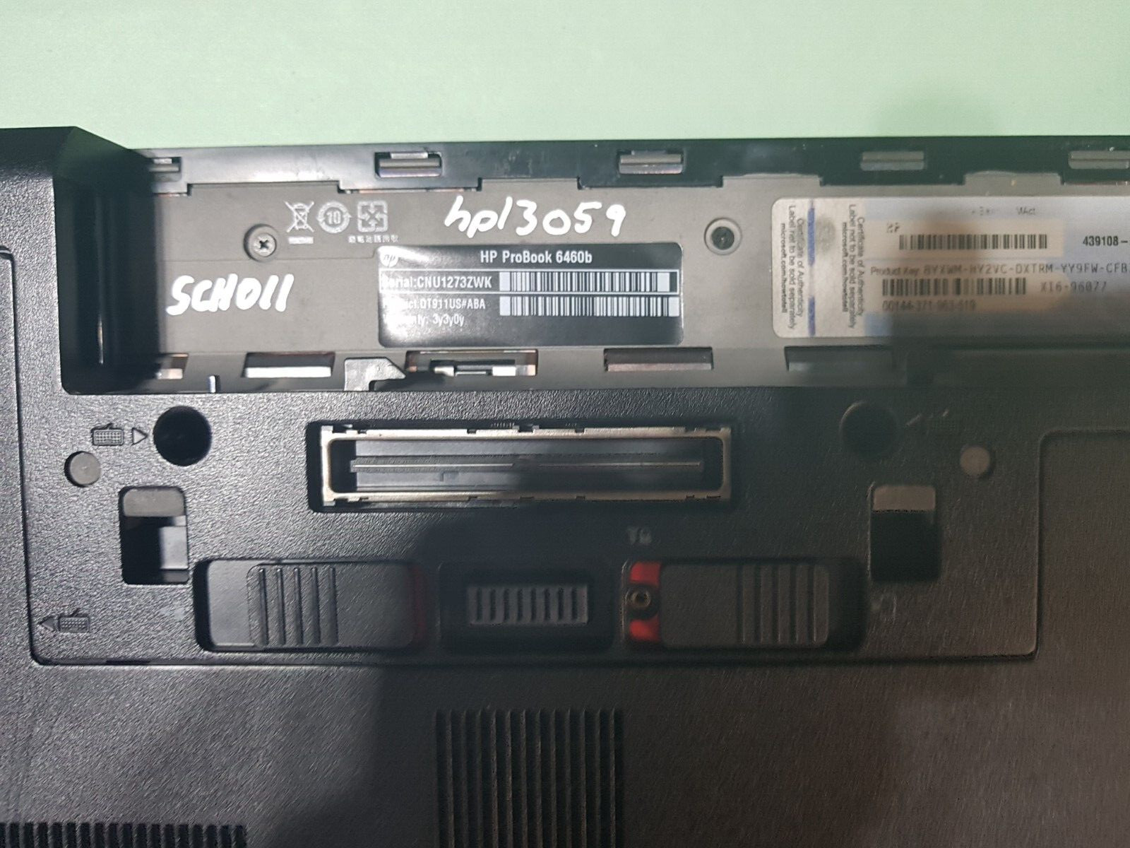 Hp ProBook 6460b Intel i3 2310M /4GB laptop – Working- For Parts or Repair
