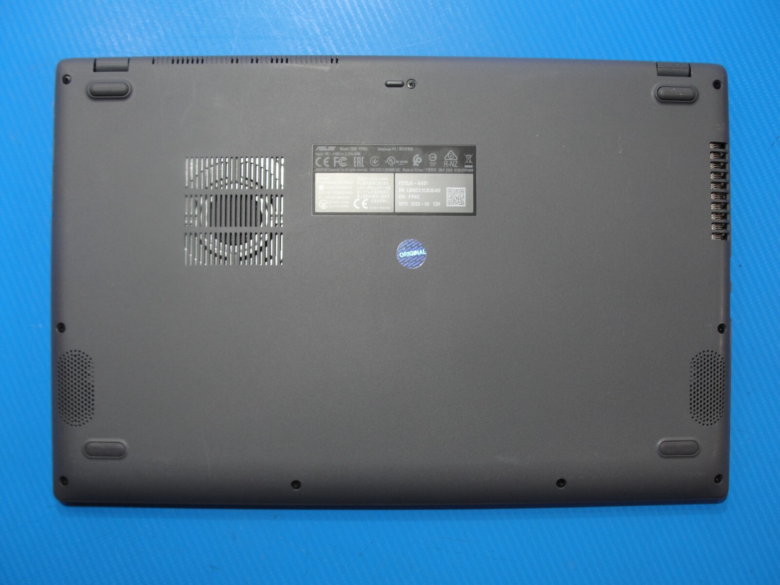 Asus VivoBook F515JA 15.6” FHD Intel Core i3-1005G1 1.2GHz 4GB 128GB SSD+Charger