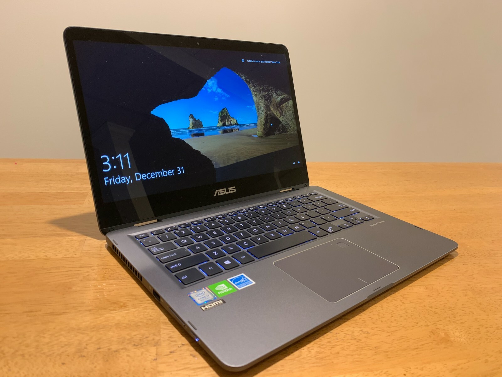 ASUS ZenBook 14” FHD 2-in-1 Laptop, Intel Core i7-8565U, 512GB SSD, Silver