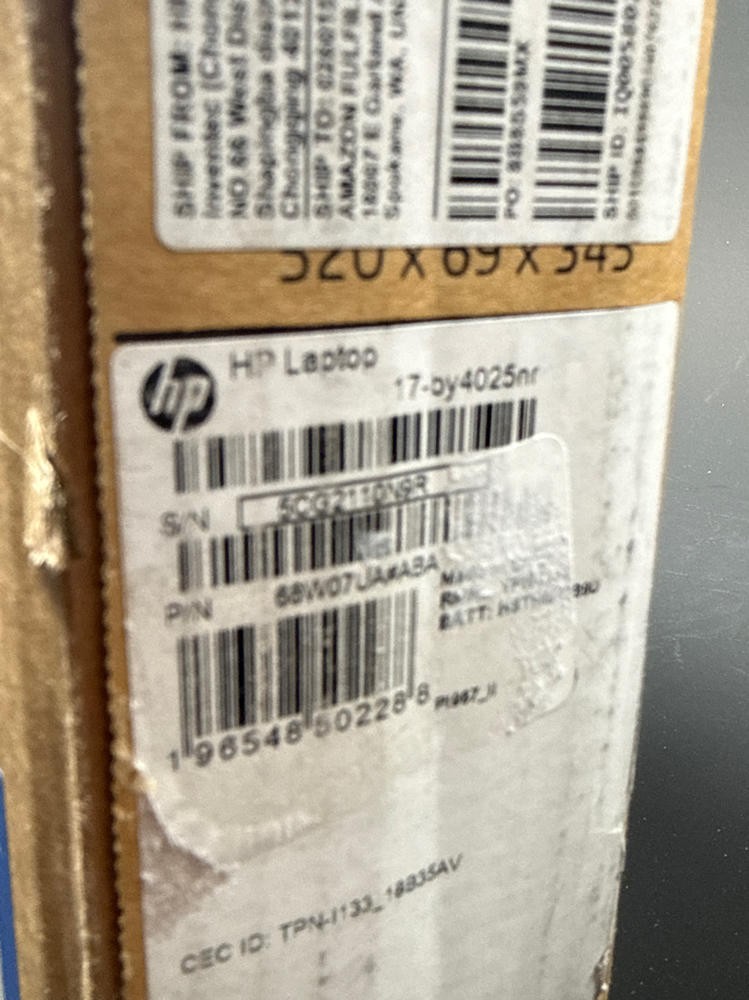 HP 17 by4025nr 17.3in Laptop 4GB 256GB SSD Intel UHD Windows 11 Silver