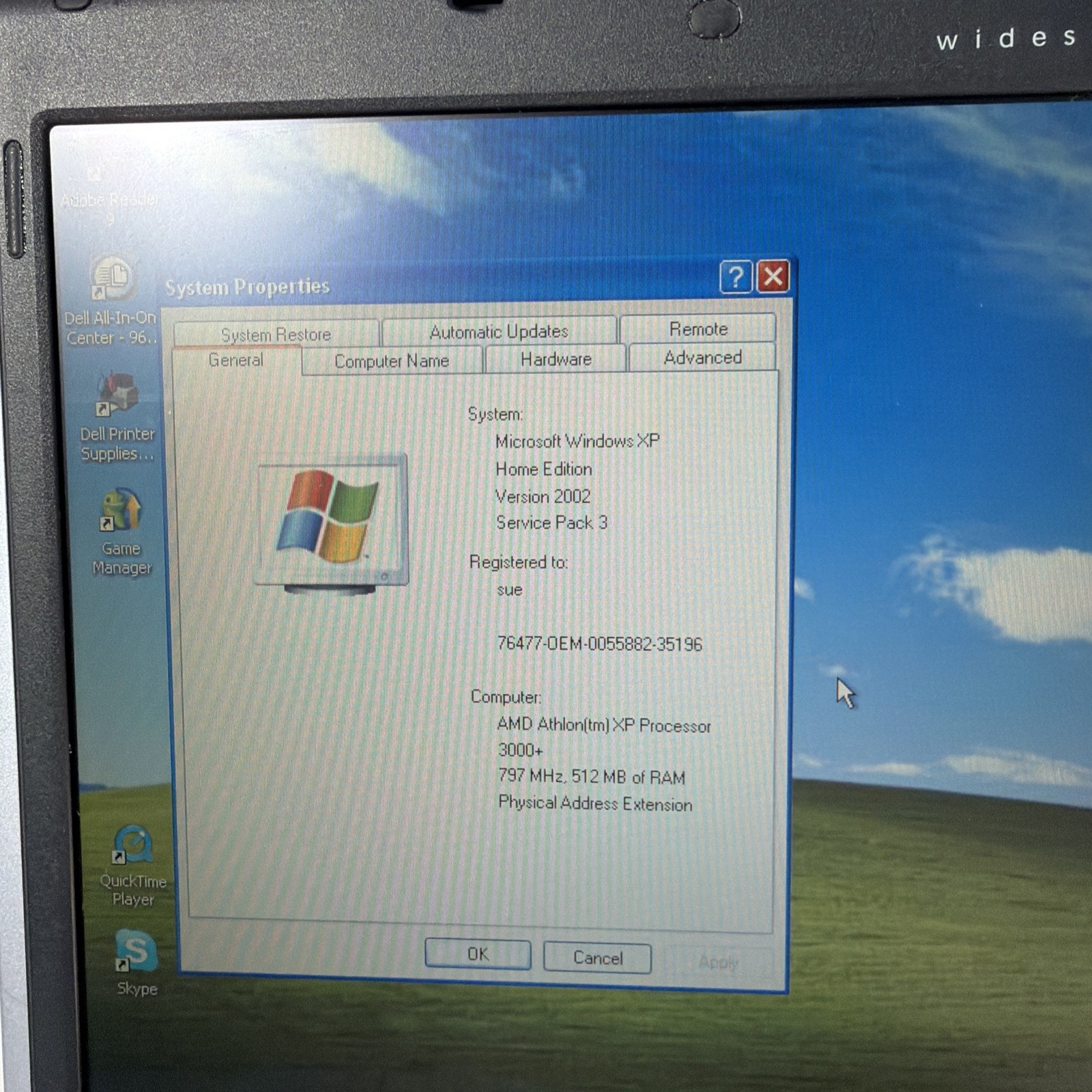 Vintage HP Pavilion zv5000 Windows XP Laptop (Athlon 3000, 512mb, GeForce 420)