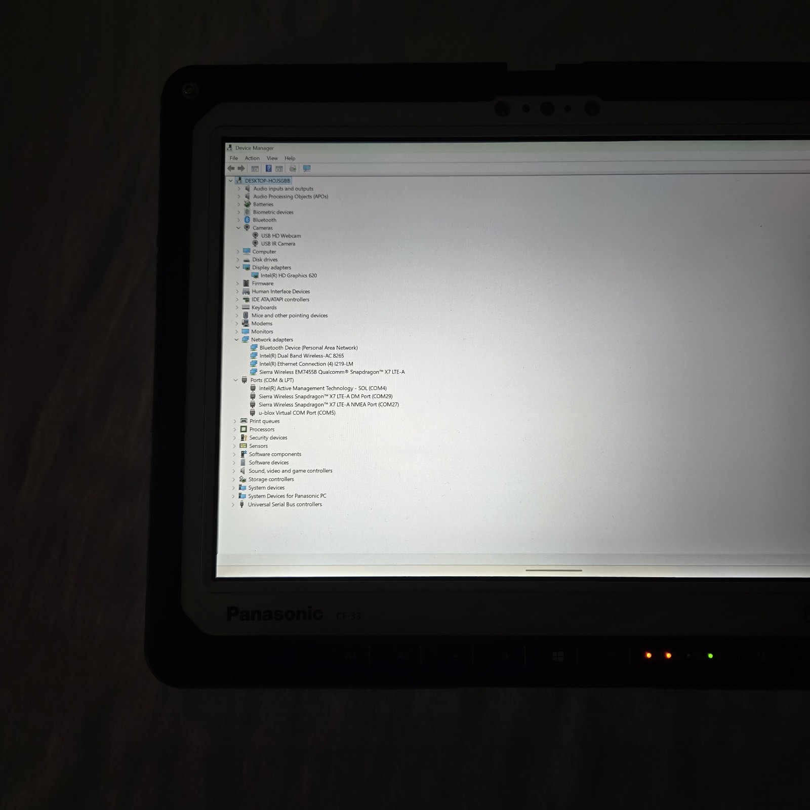 Panasonic Toughbook CF-33 i5-7300U 2.6GHz 256GB SSD 8GB Ram 4G – GPS — Grade B