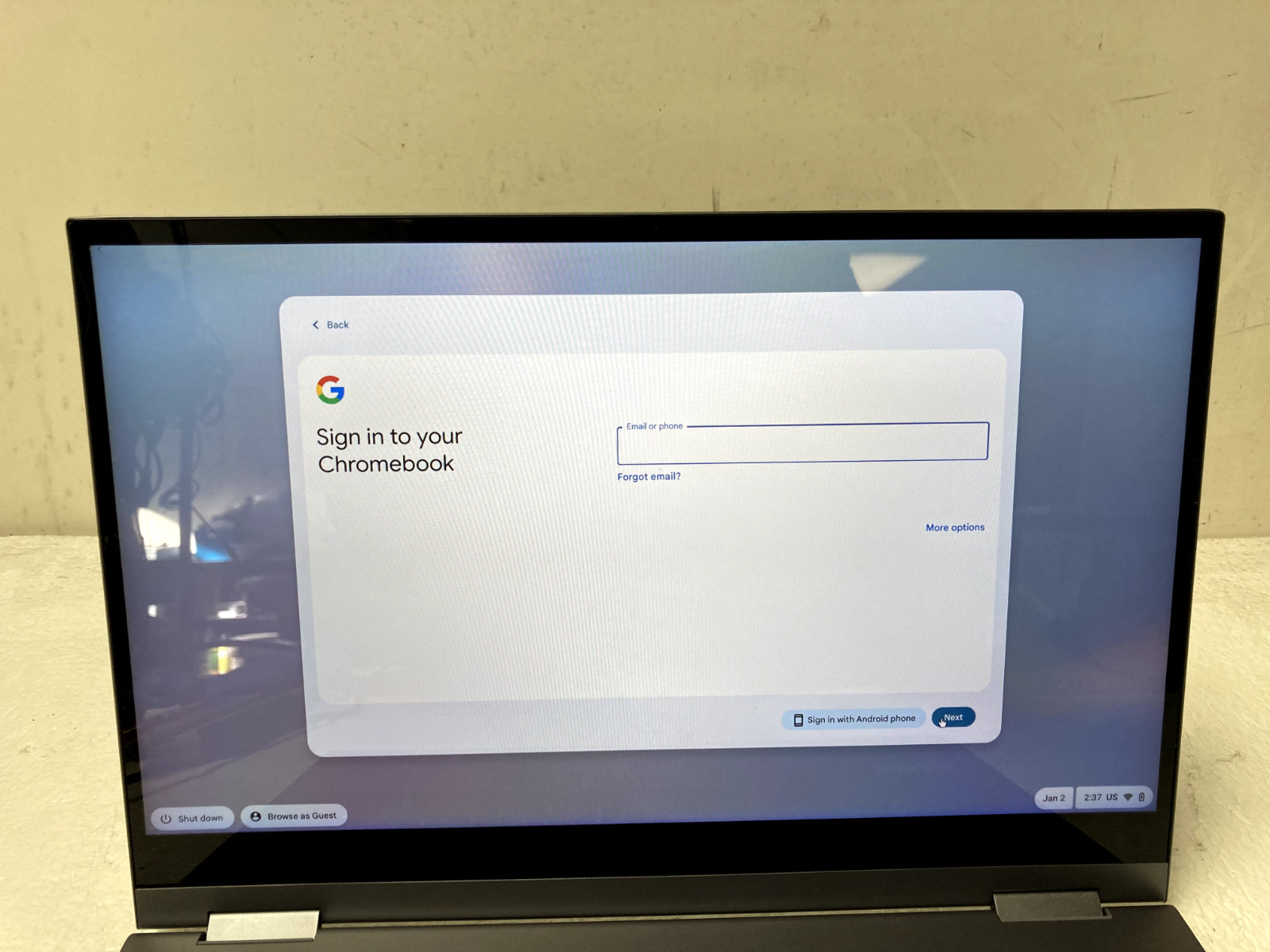 Samsung Galaxy Chromebook XE530QDA i3-10110U @2.10GHz 8GB RAM 128GB SSD *READ