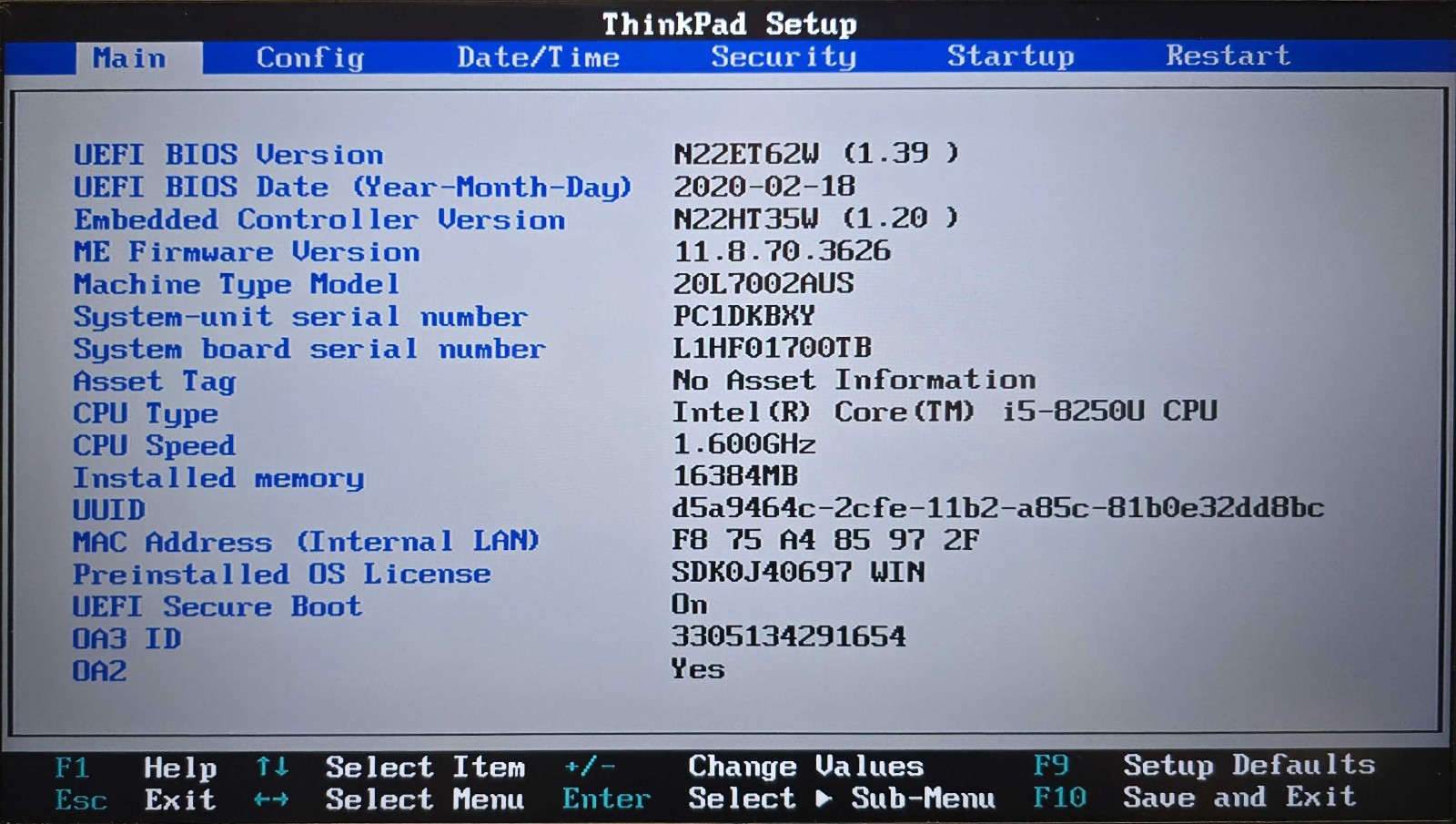 Lenovo ThinkPad T480s Core i5-8250U 16GB RAM 256GB SSD Win 11 Pro w/AC Adapter