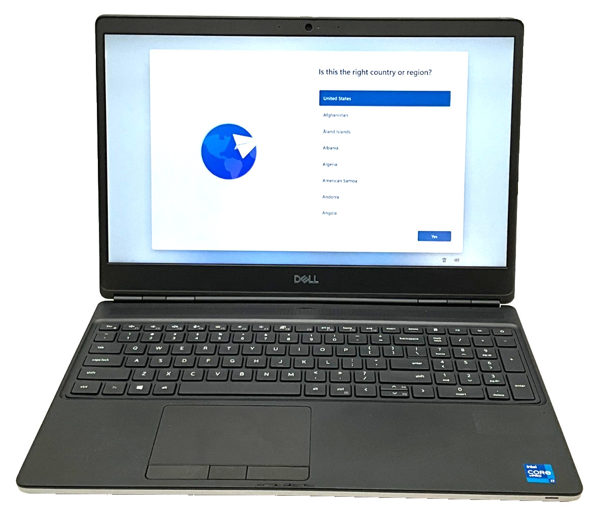 DELL Precision 7560 i7-11850H 2.50g 64GB 1tb T1200 15.6″ WIN11 Laptop 9N2F5M3